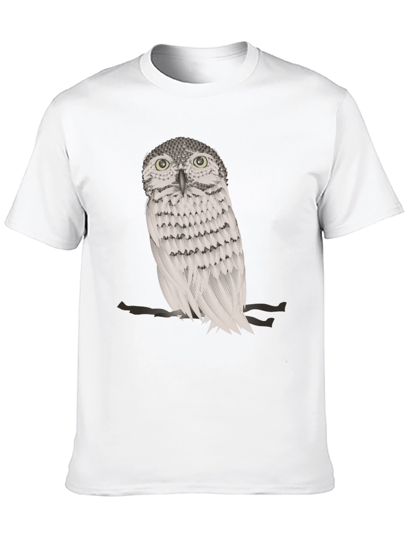 Black Owl Graphic Print Crew Neck T-Shirt view 10