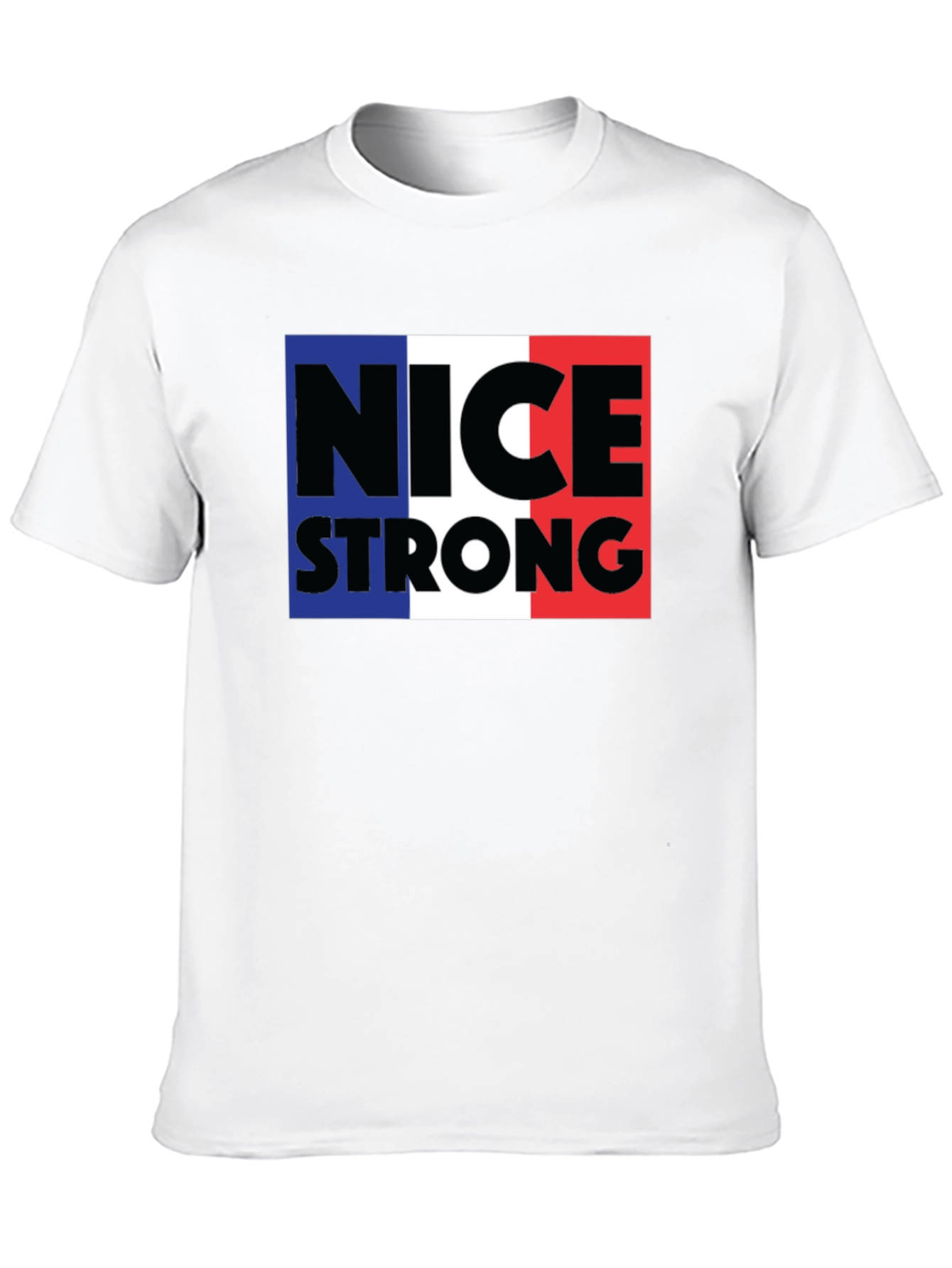 Black Nice Strong T-Shirt France Colors view 10