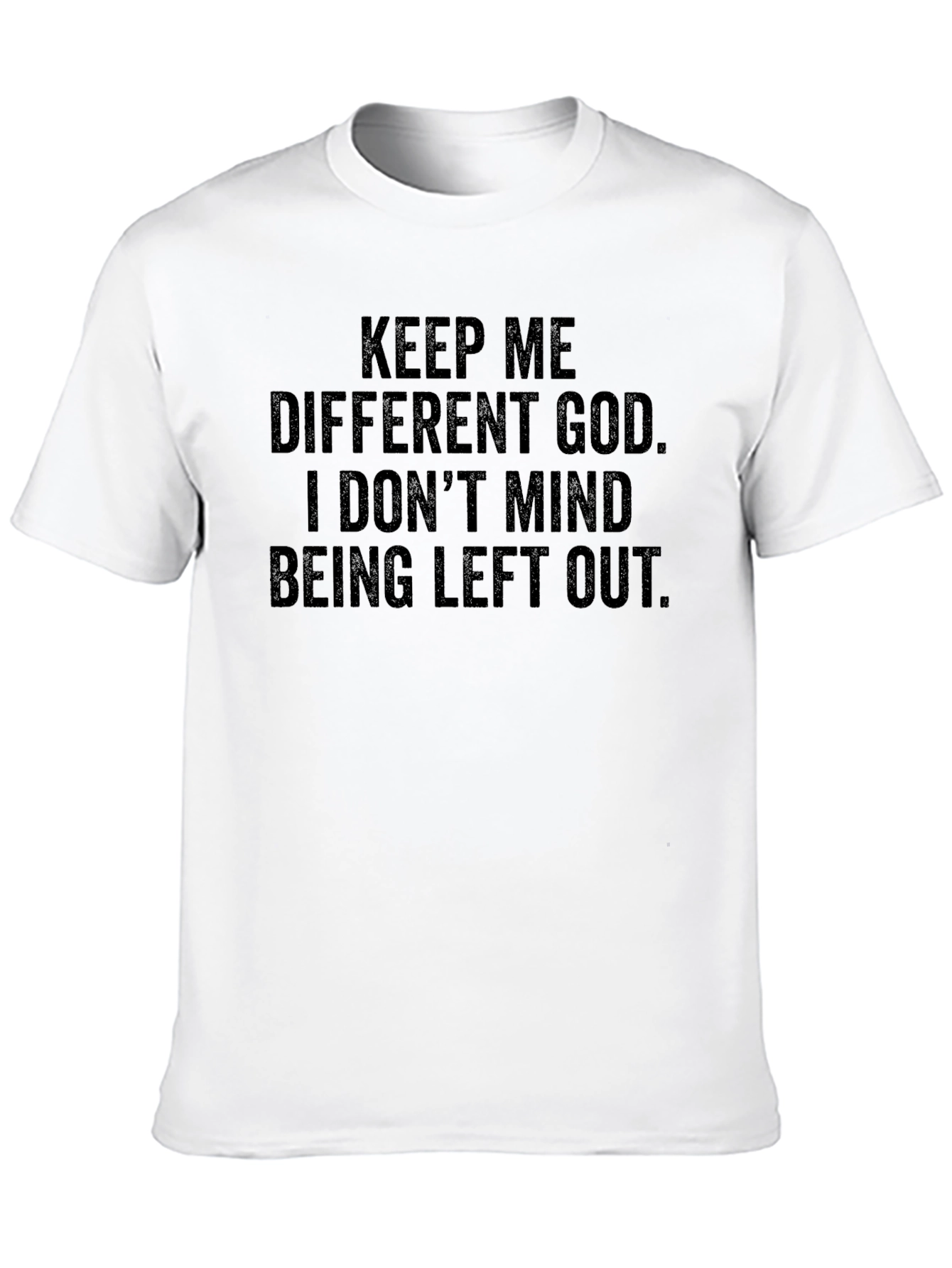 Black Keep Me Different God Black T-Shirt view 10