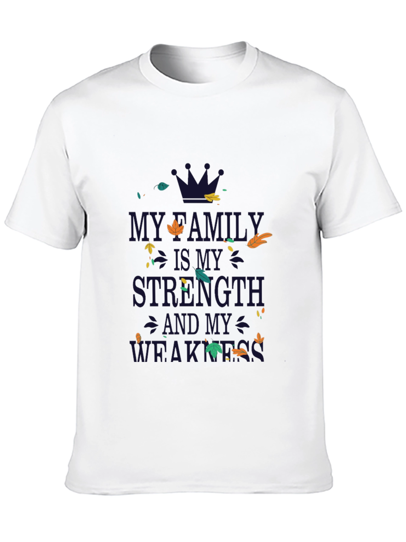 Black Family Strength & Weakness Graphic Tee - Black view 10