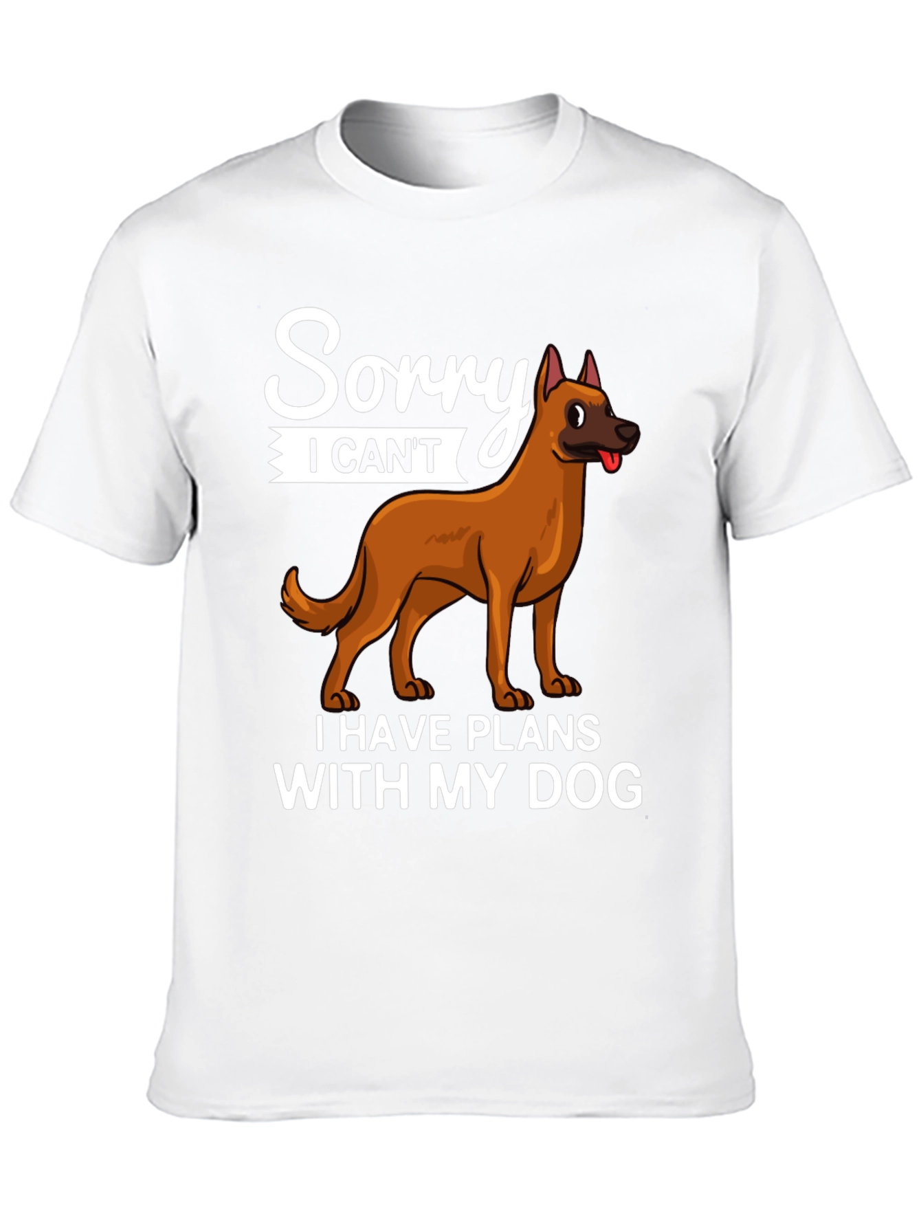 Black Sorry I Can't Dog T-Shirt view 10