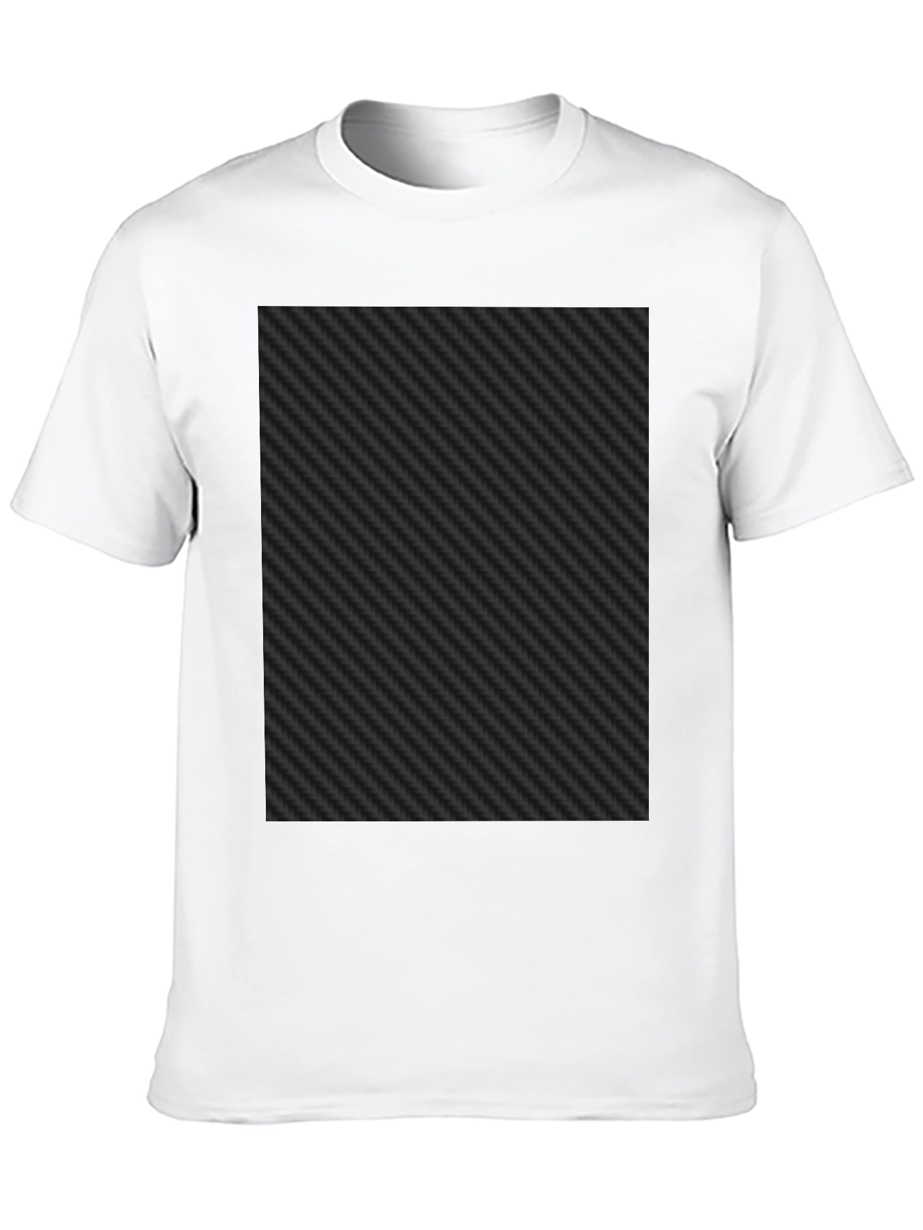 Black Black Carbon Fiber Patterned Tee Shirt view 10