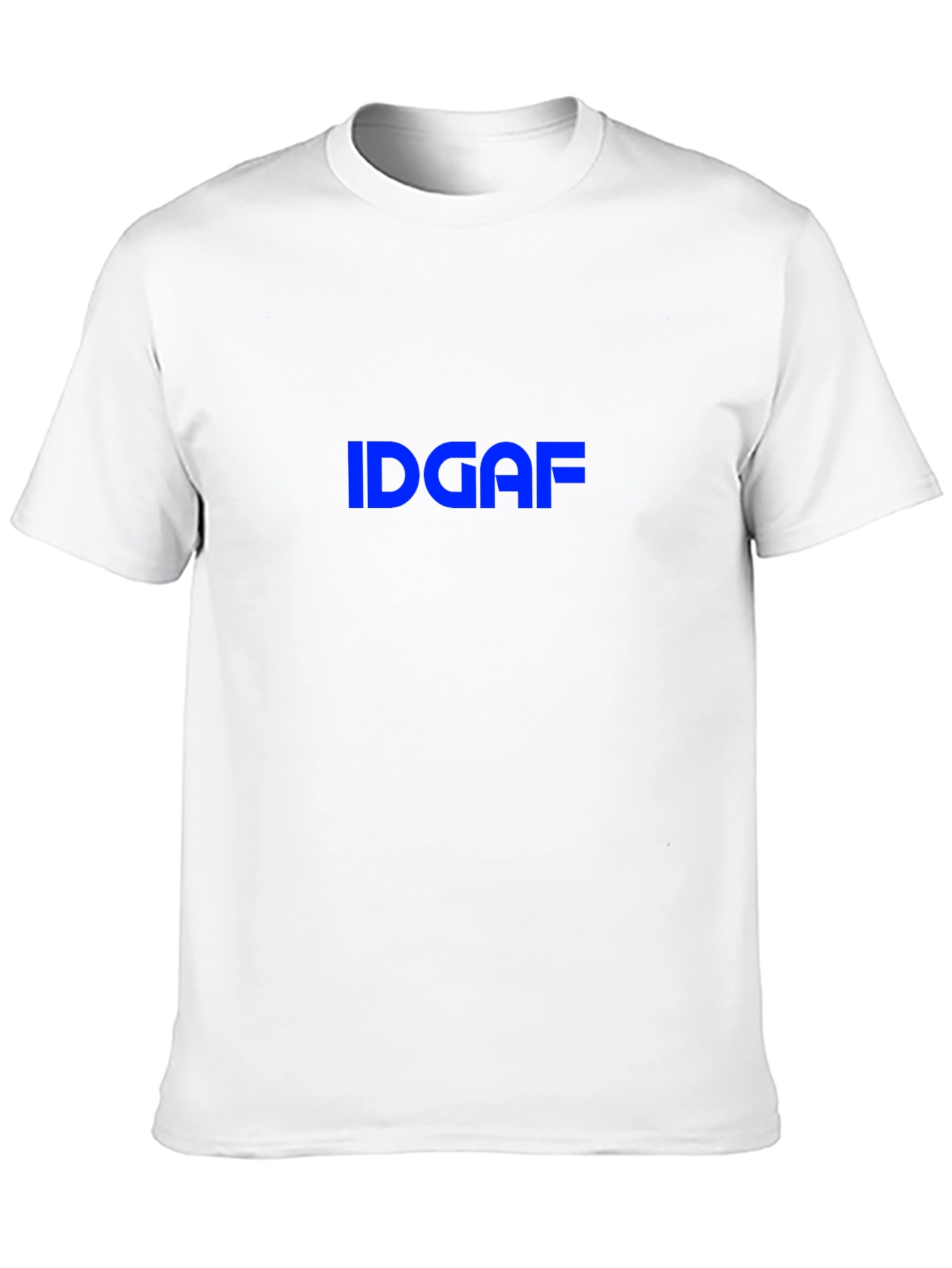 Black IDGAF Graphic Tee - Black Crew Neck T-Shirt view 10