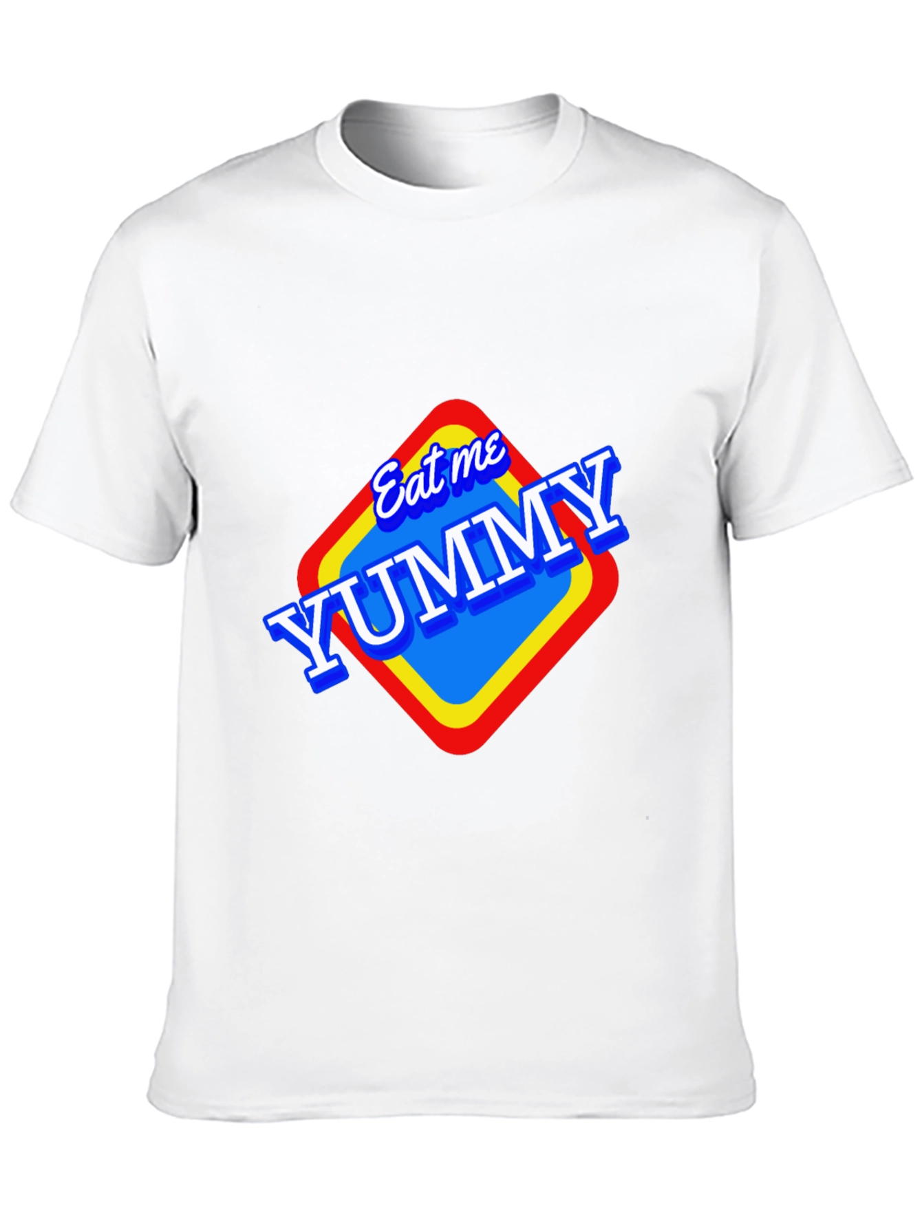 Black Eat Me Yummy Graphic Tee - Black Unisex T-Shirt view 10