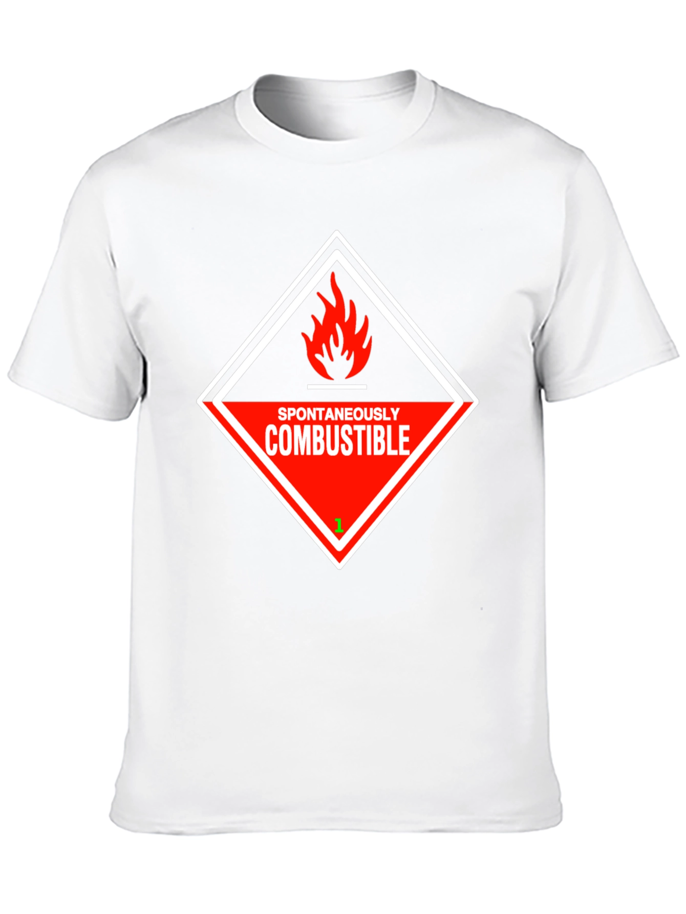 Black Spontaneously Combustible Graphic T-Shirt view 10