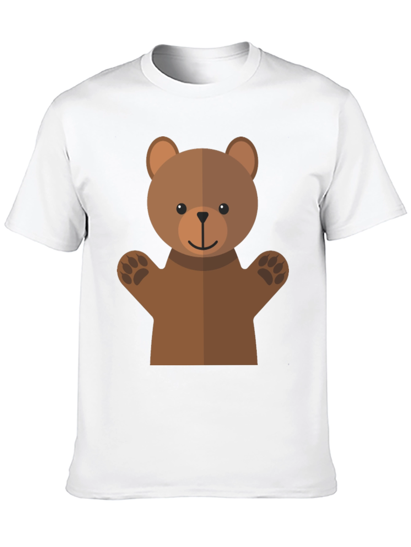 Black Cute Bear Graphic Tee - Black T-Shirt view 10