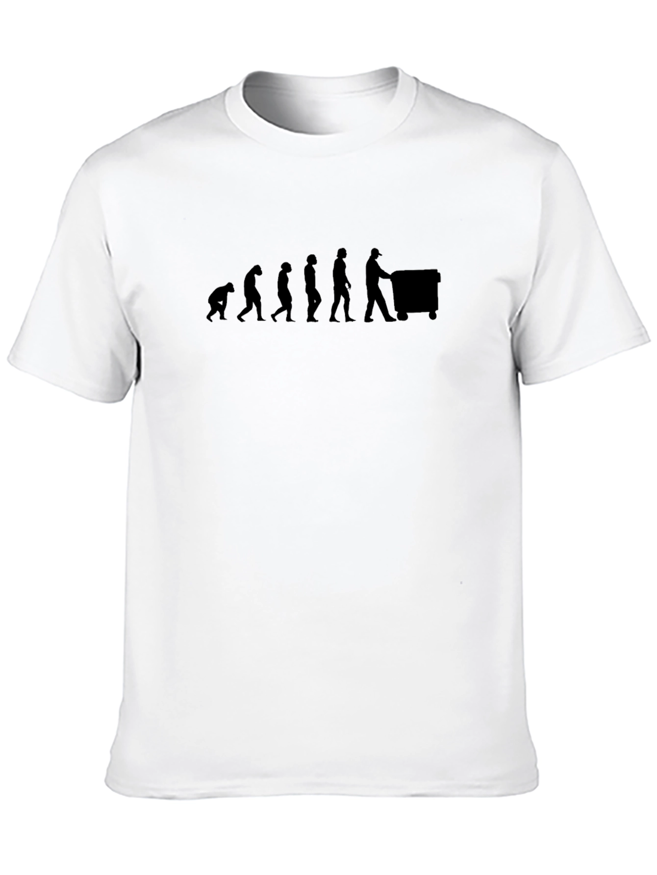 Black Evolution of Lawn Care Black T-Shirt view 10