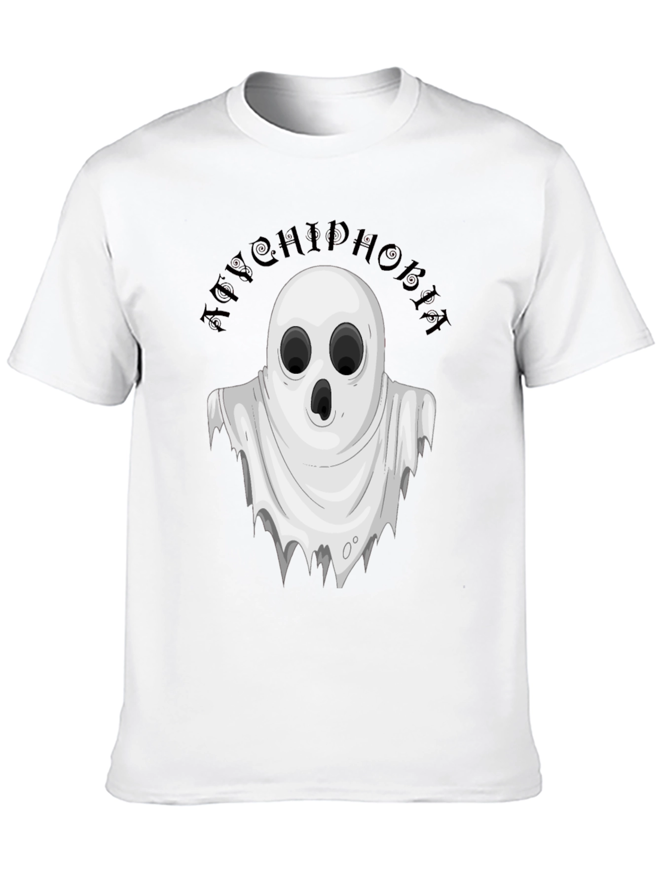 Black Boo! Achluophobia Ghost Graphic Tee - Black view 10