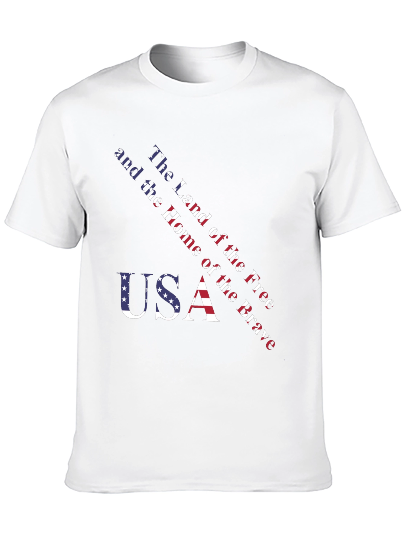 Black USA Patriotic T-Shirt - Land of the Free view 10