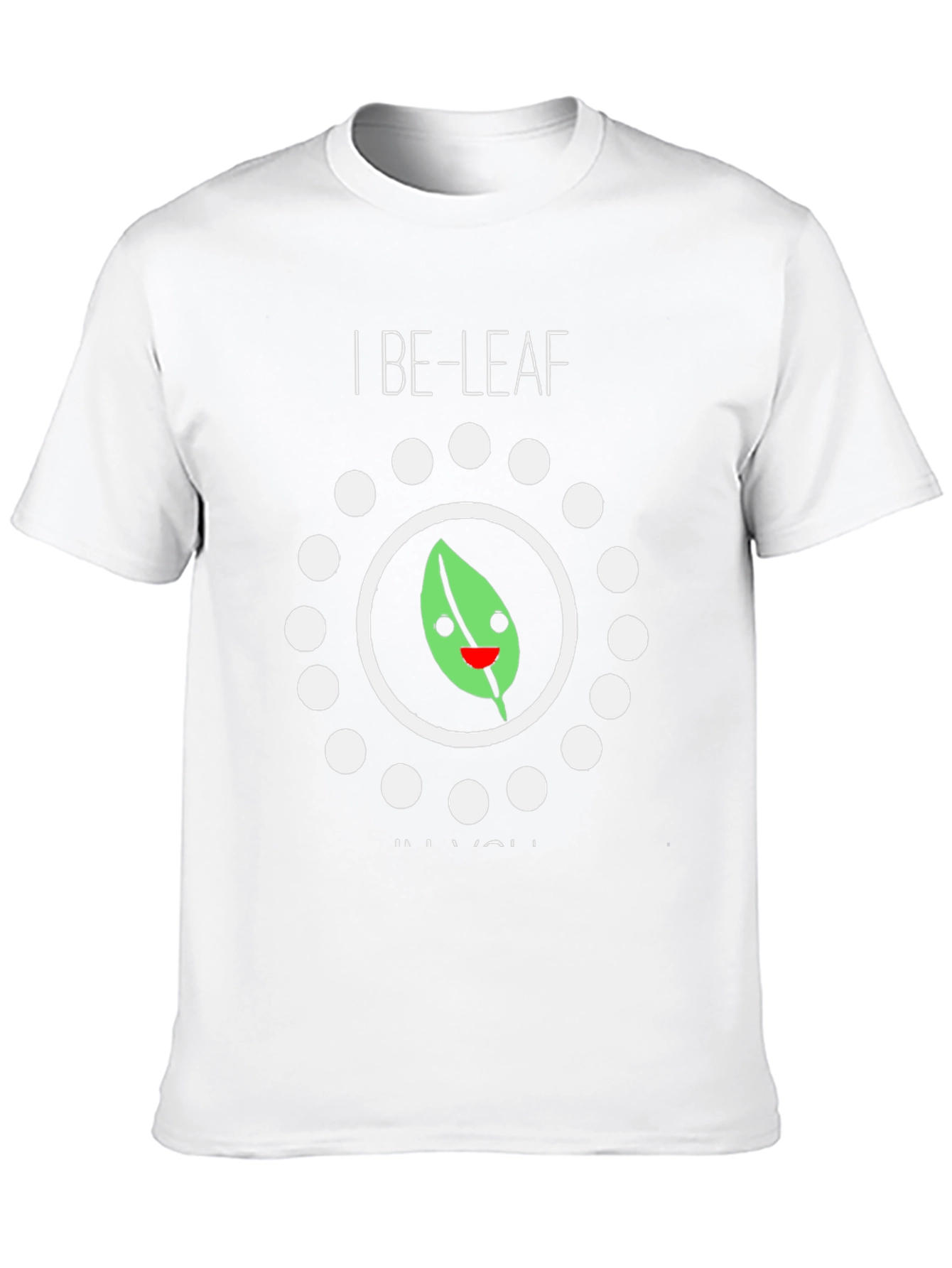 Black I Be-Leaf In You Graphic Tee - Black Cotton T-Shirt view 10