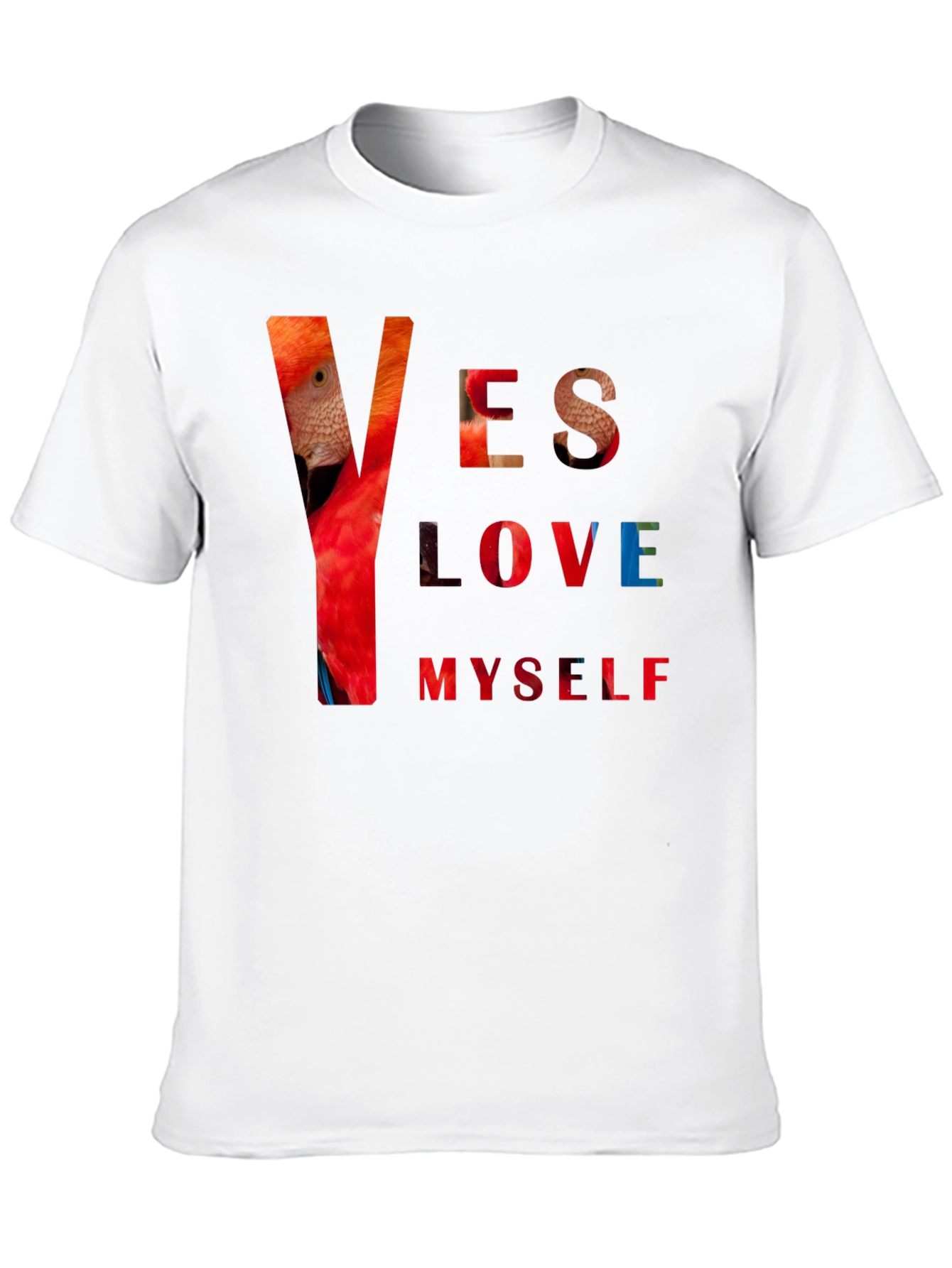 Black Yes Love Myself Graphic Print Black T-Shirt view 10