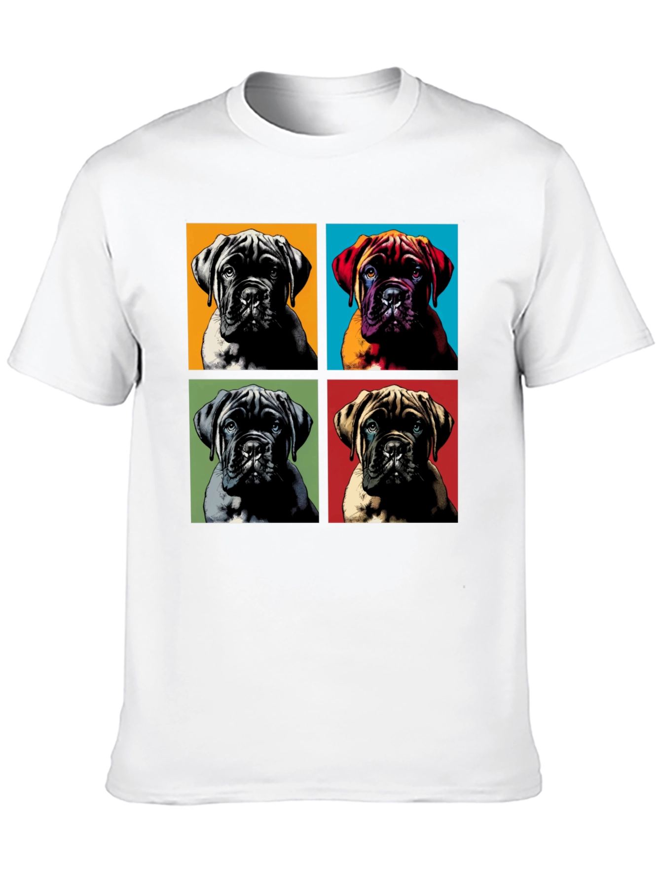 Black Pop Art Dog Breed Graphic Tee view 10