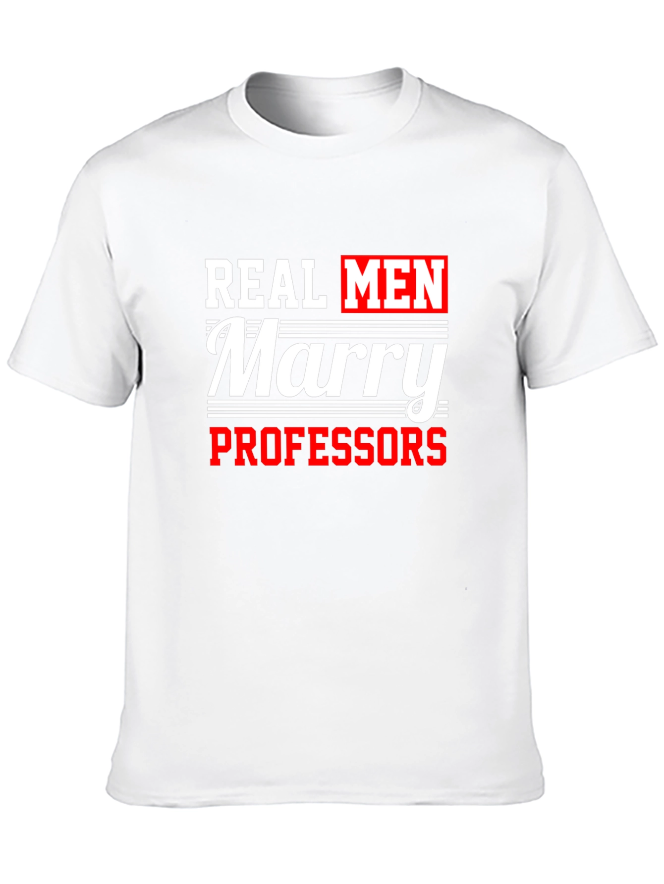 Black Real Men Marry Professors T-Shirt view 10