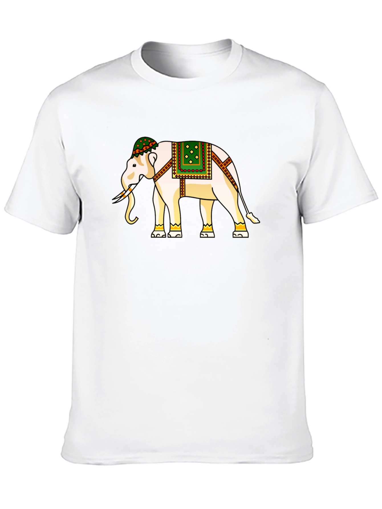 Black Elephant Graphic Tee - Black Cotton T-Shirt view 10