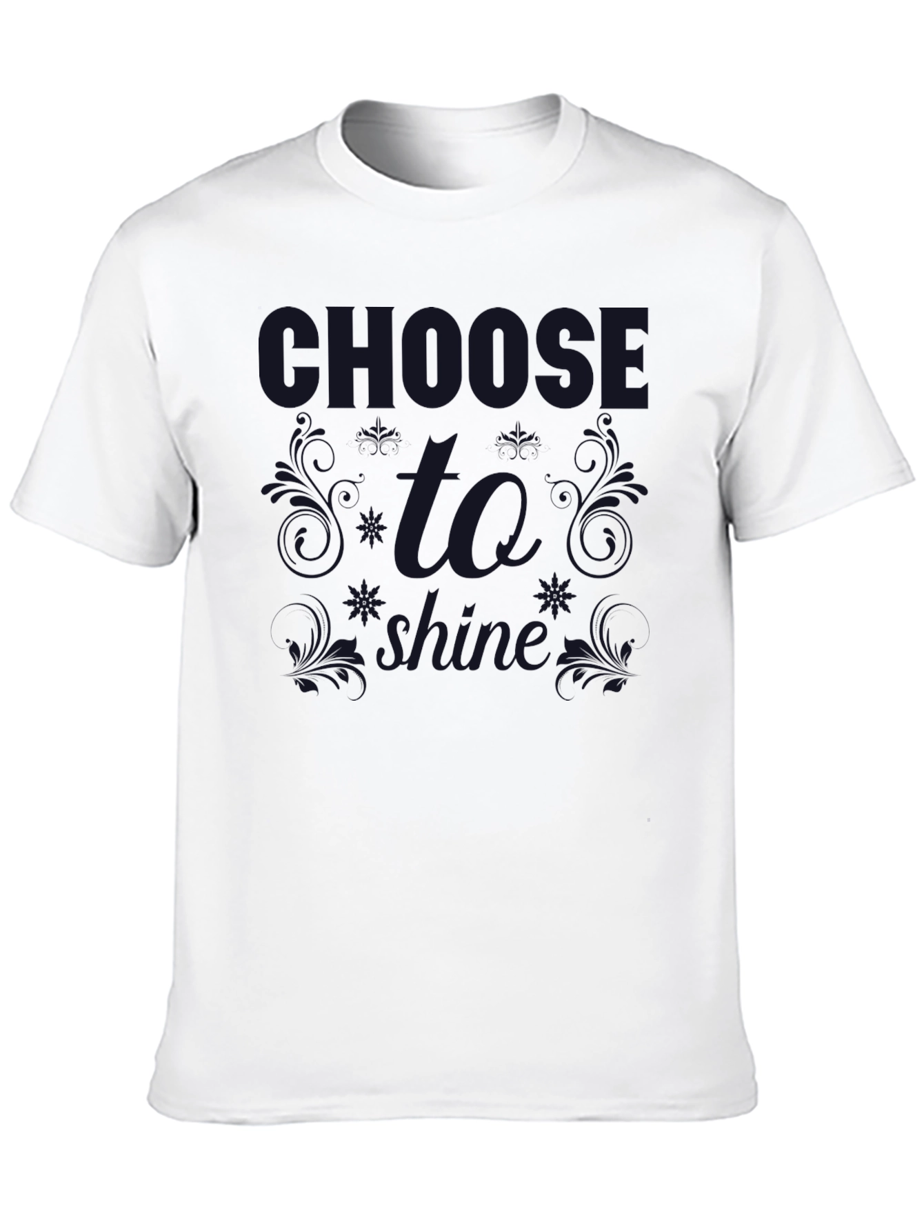 Black Choose to Shine Graphic Tee - Dark Print T-Shirt view 10