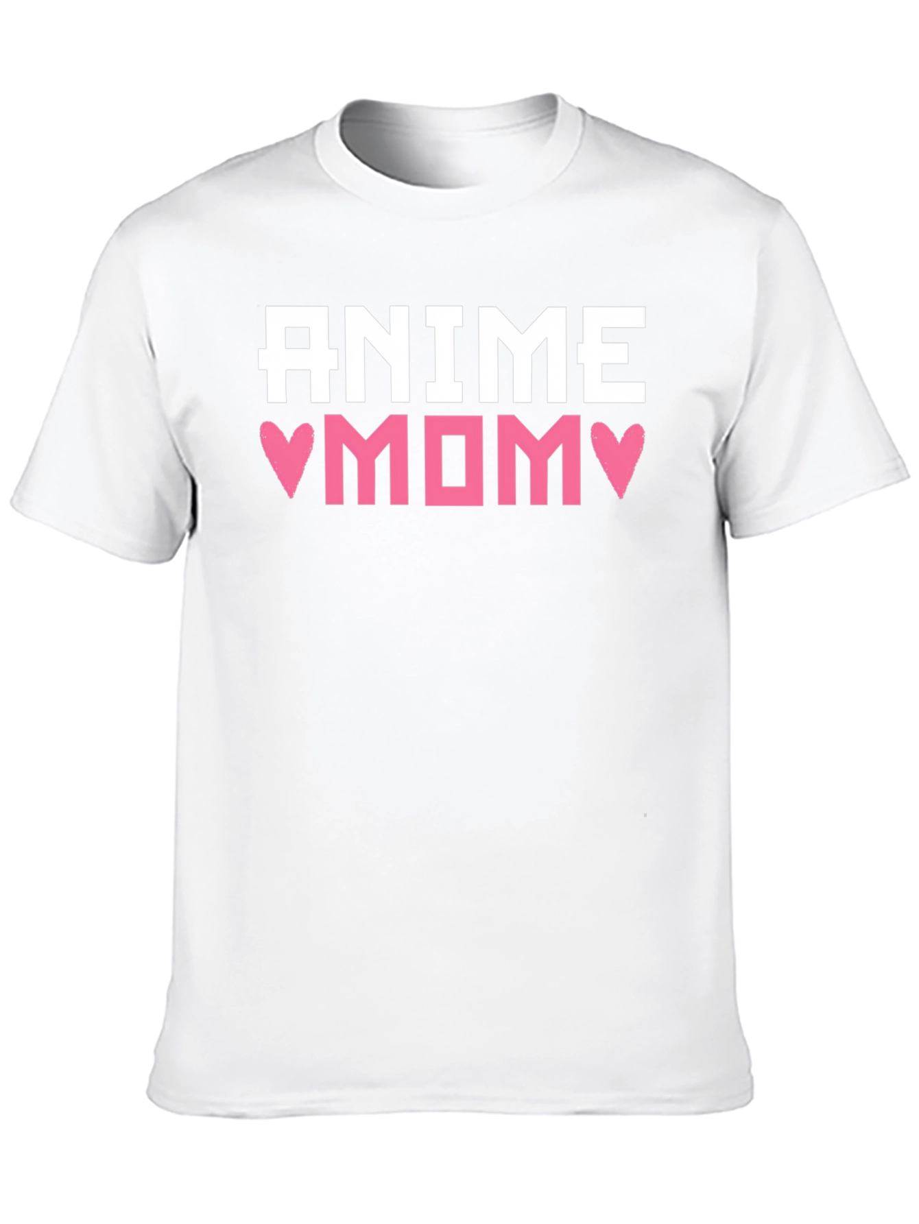 Black Anime Mom Black T-Shirt view 10
