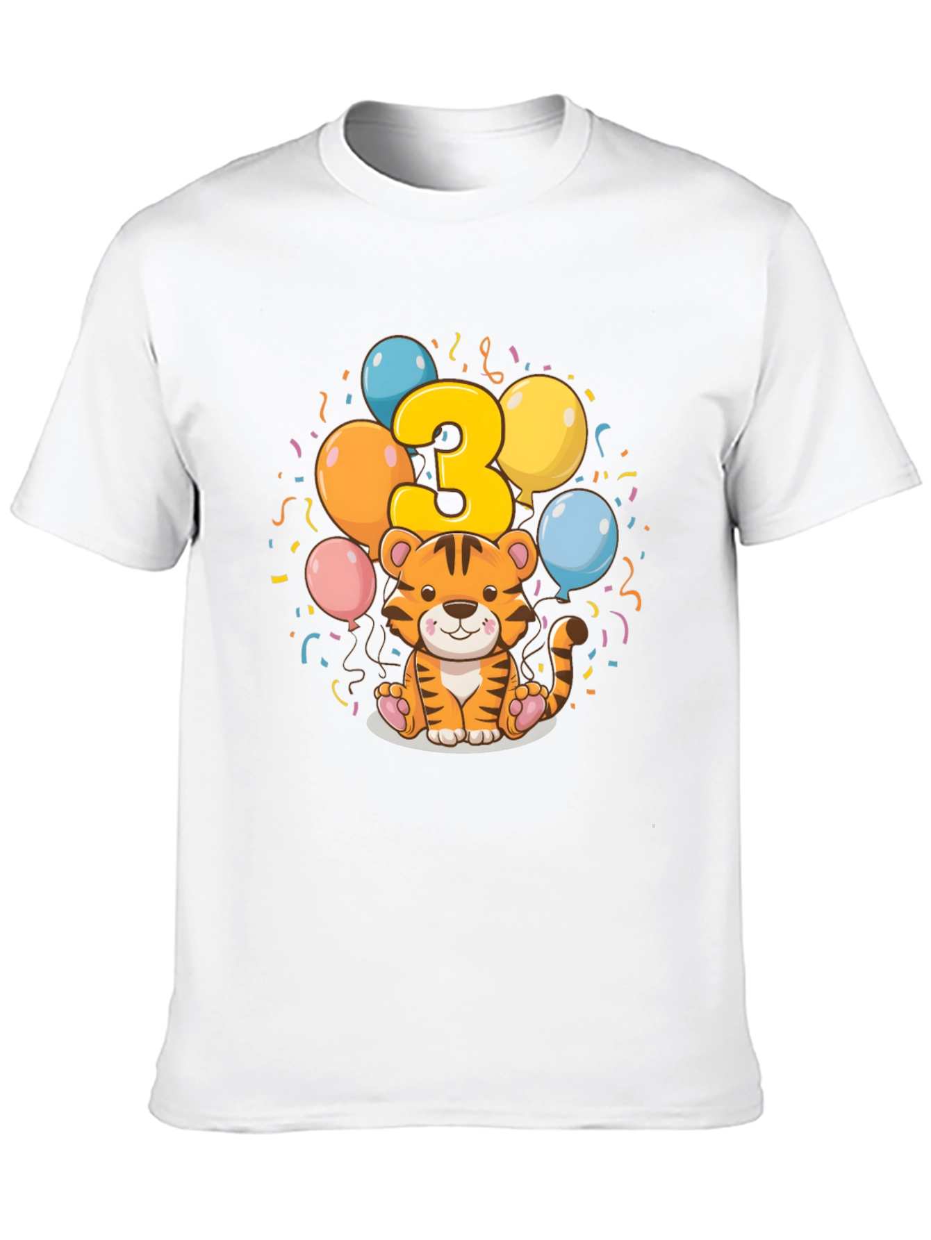 Cute Tiger 3rd Birthday T-Shirt - 10