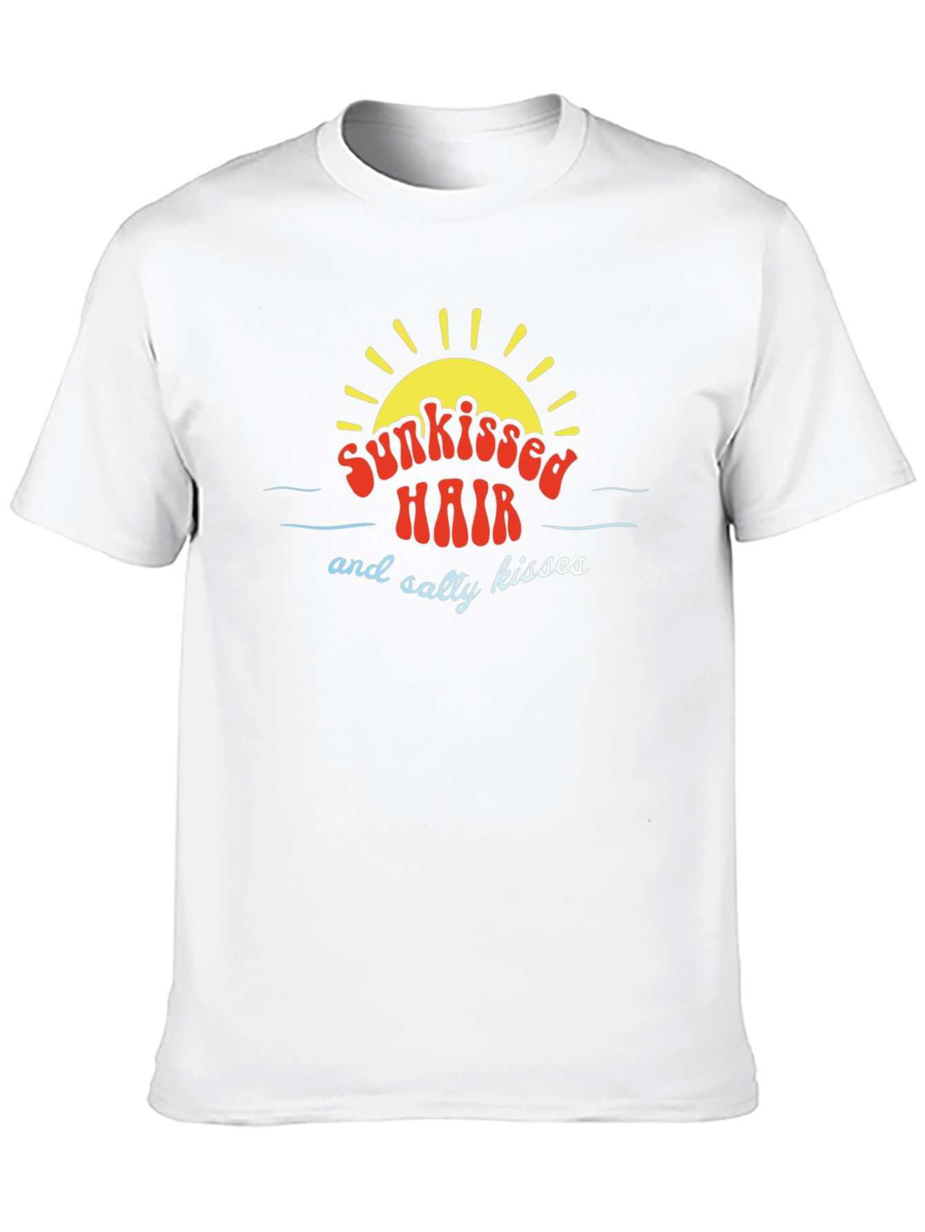 Black Sunkissed Hair T-Shirt - Salty Kisses Summer Tee view 10
