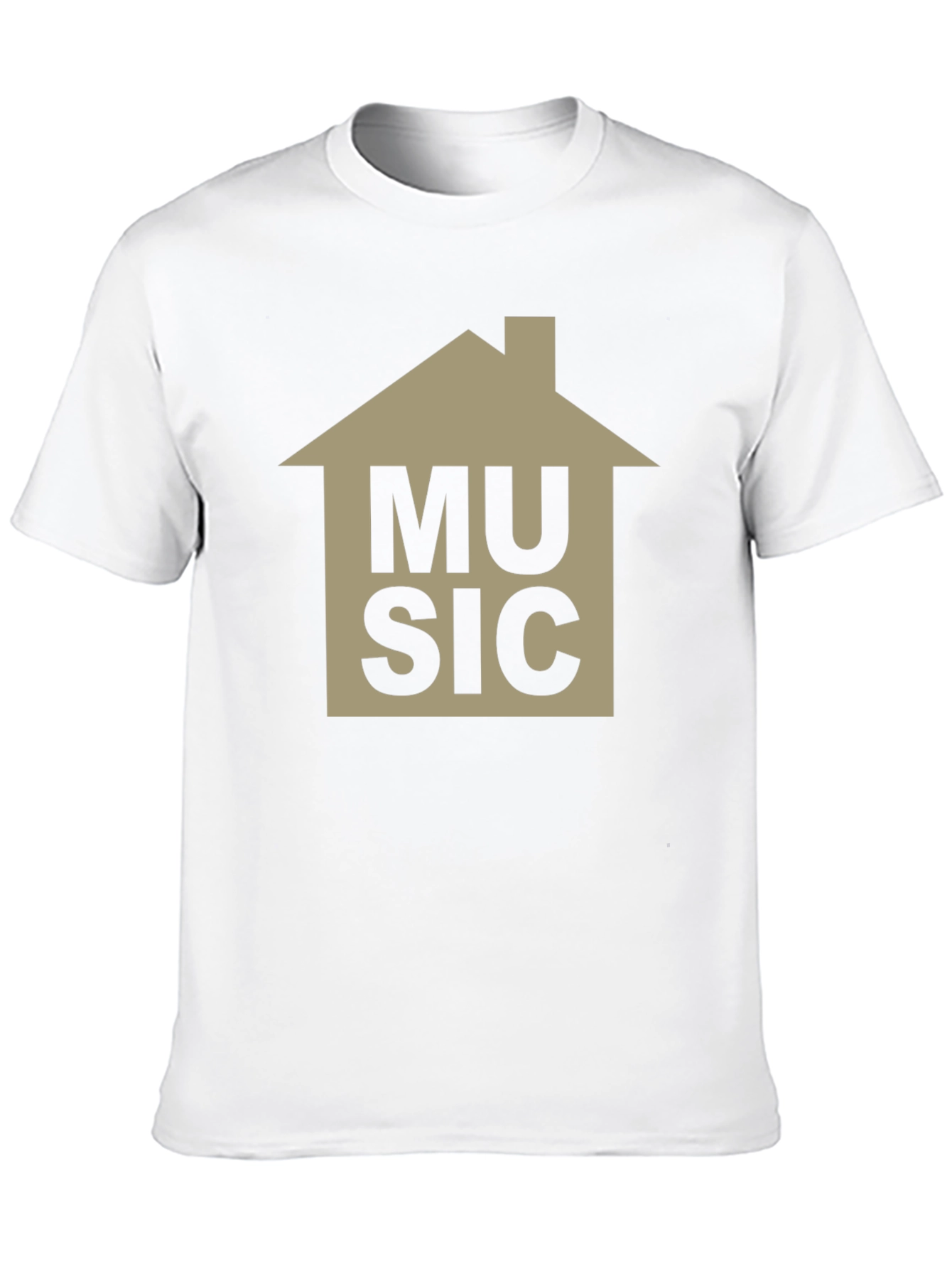 Black House Music Graphic Tee - Black Cotton T-Shirt view 10