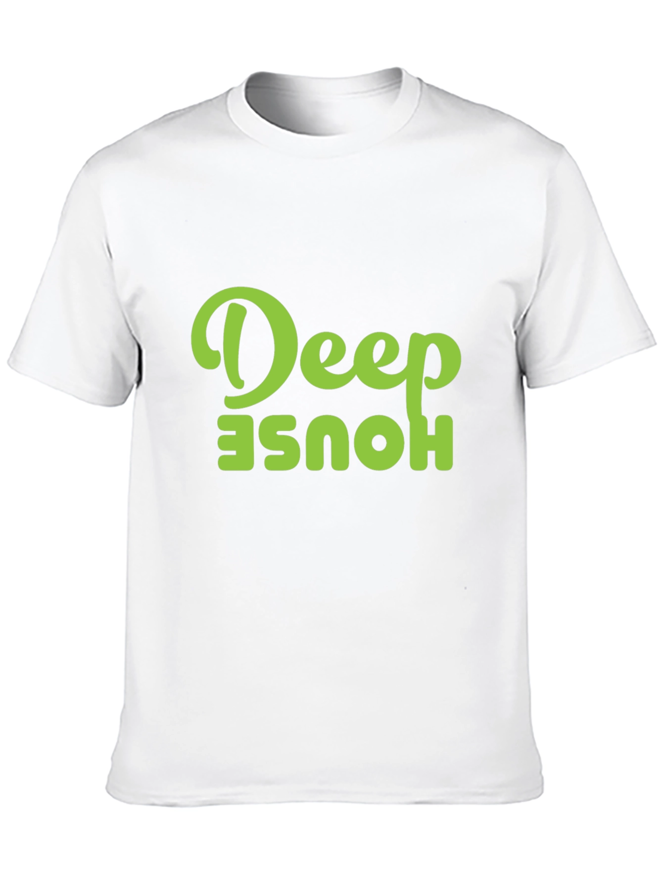 Black Deep House Graphic Tee - Black Cotton T-Shirt view 10