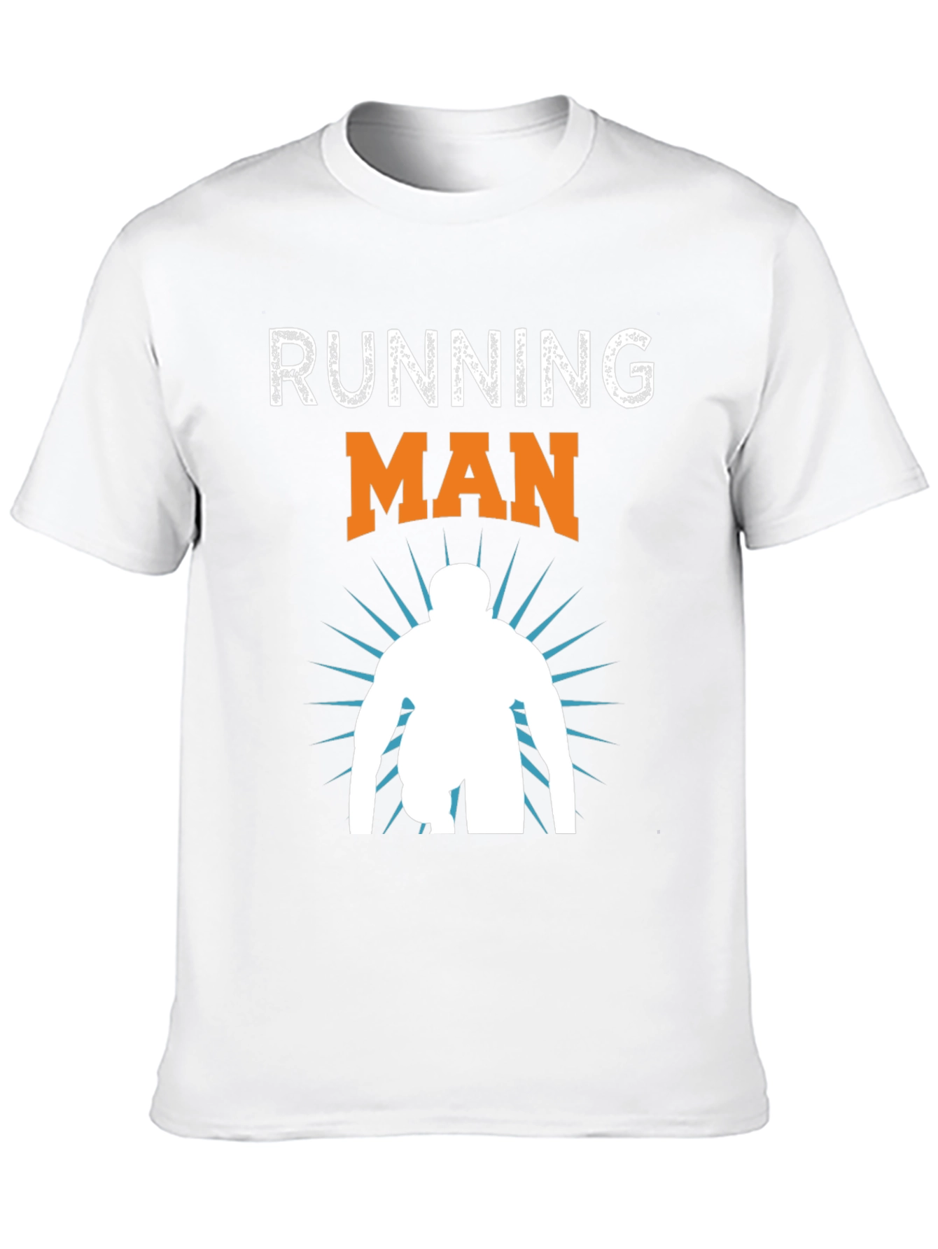 Running Man Graphic T-Shirt - Athletic Sportswear - 10
