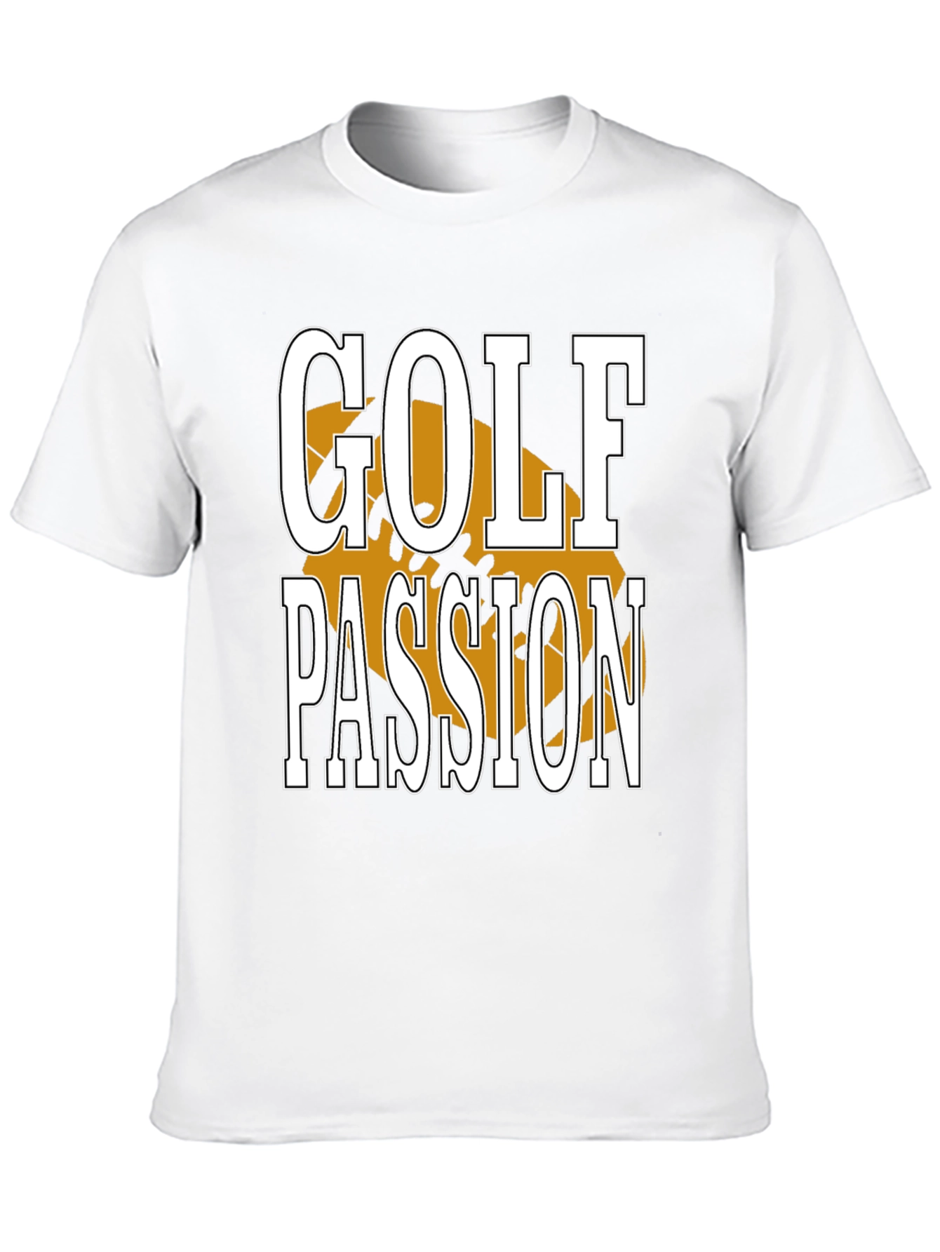 Black Golf Passion Tee - Sporty Graphic T-Shirt view 10