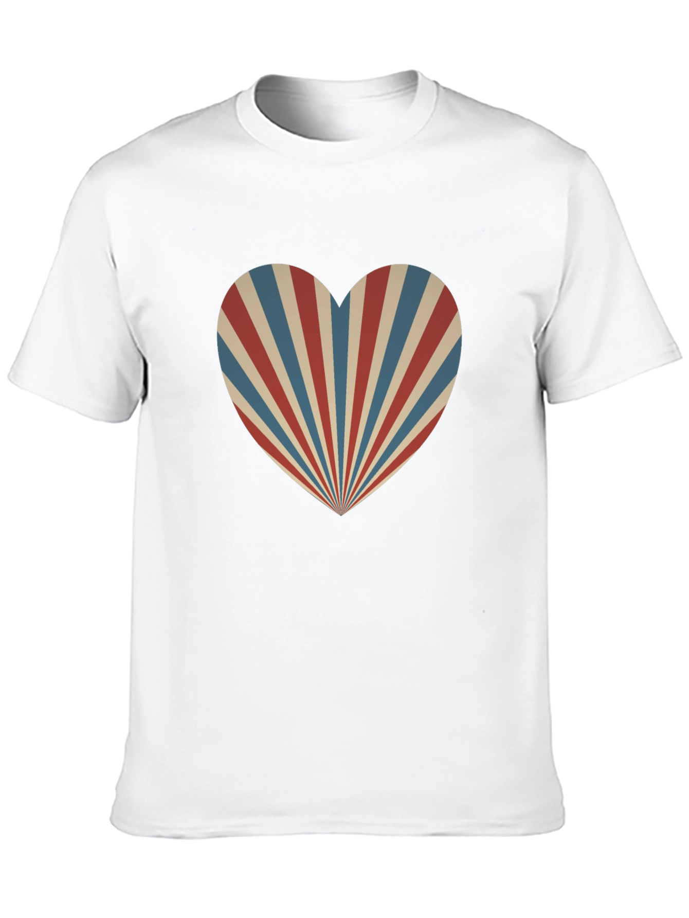 Black Retro Heartburst Graphic Tee - Black Cotton Blend view 10