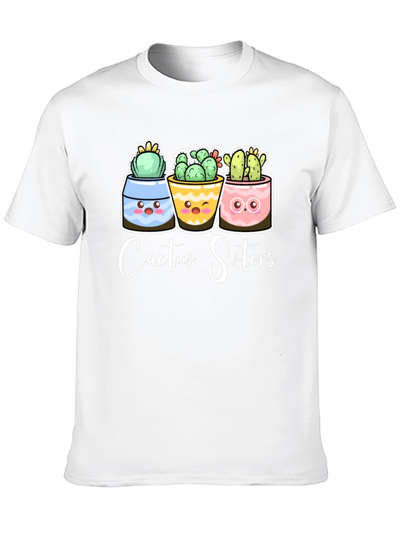 Black Cactus Sisters T-Shirt view 10