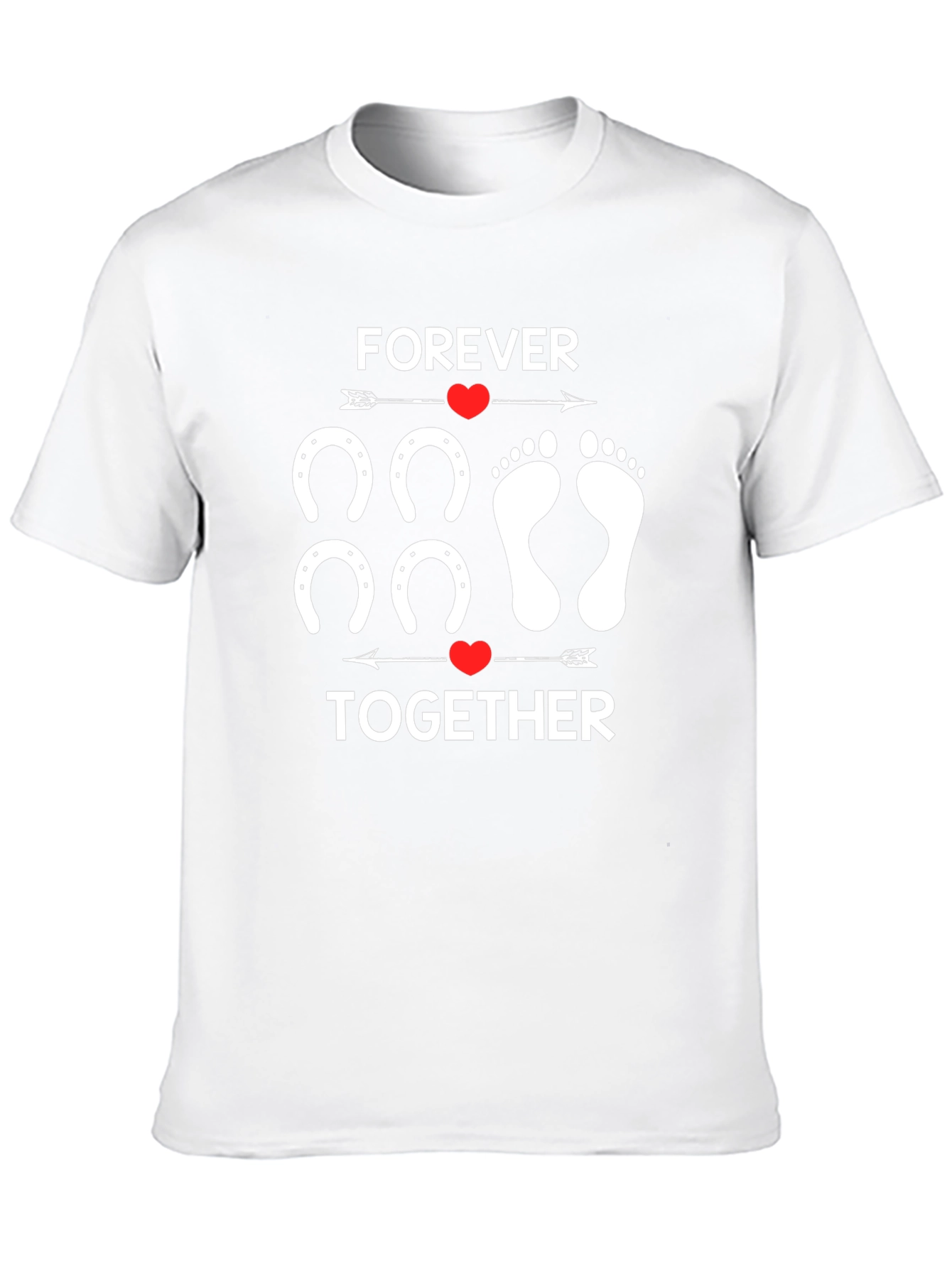 Black Forever Together Graphic T-Shirt - Couples Tee view 10