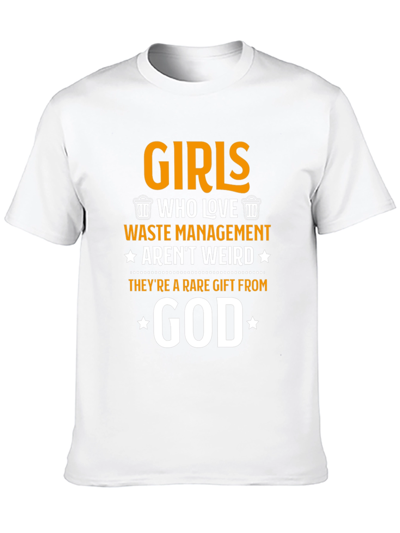 Black Funny Girls Who Love Waste Management T-Shirt view 10