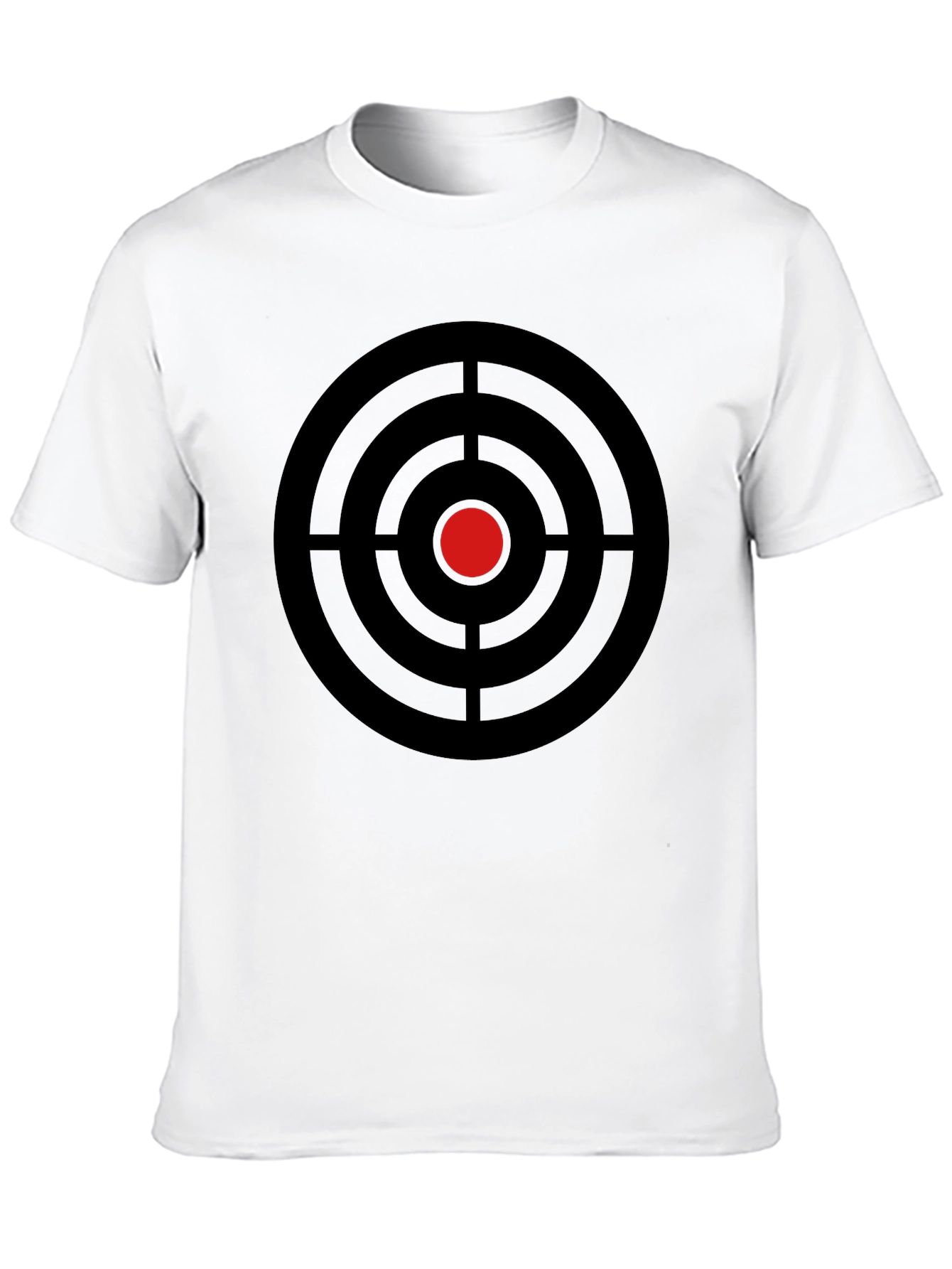 Black Target Graphic Tee - Black Cotton Crew Neck T-Shirt view 10