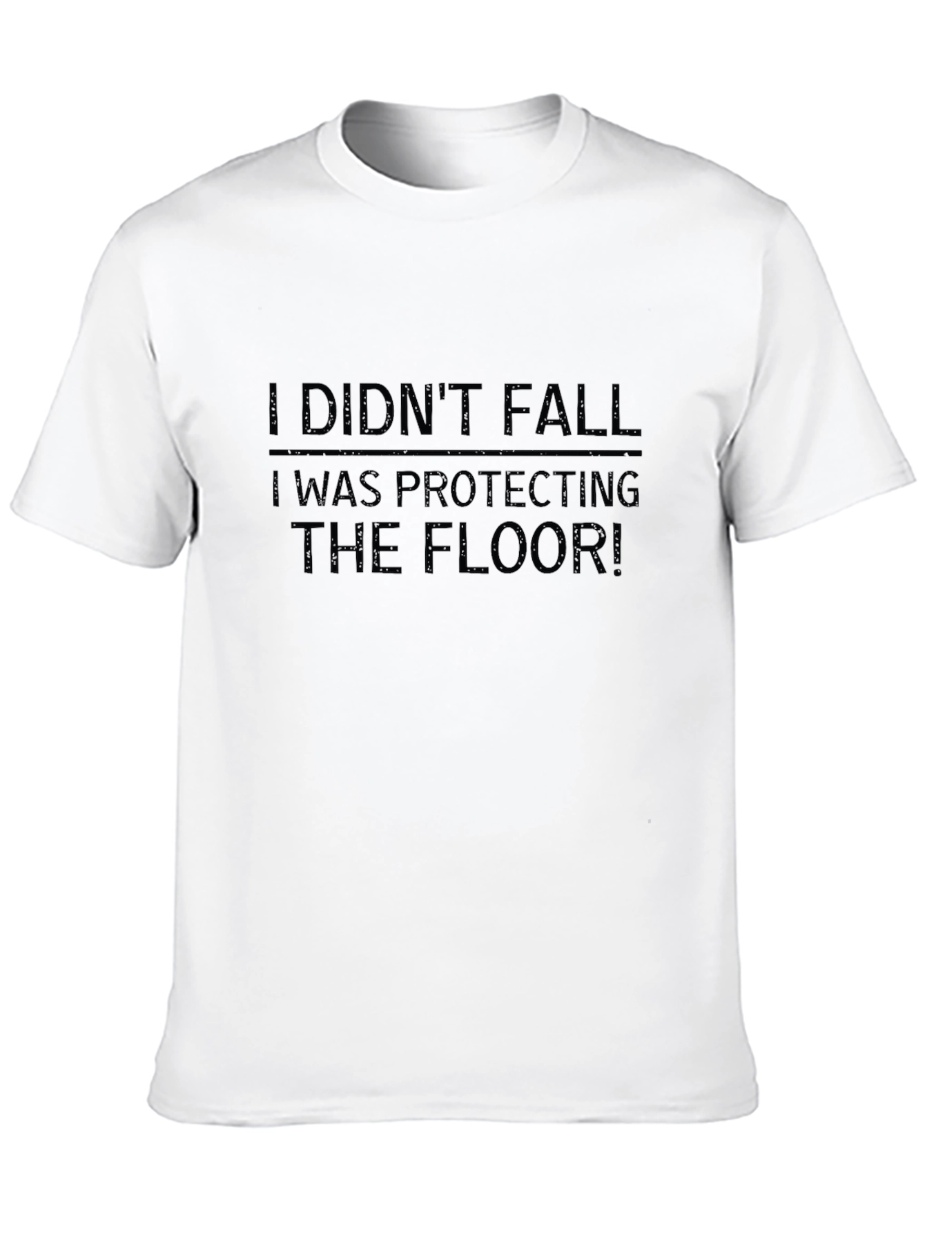 Black I Didn't Fall T-Shirt - Funny Graphic Tee view 10