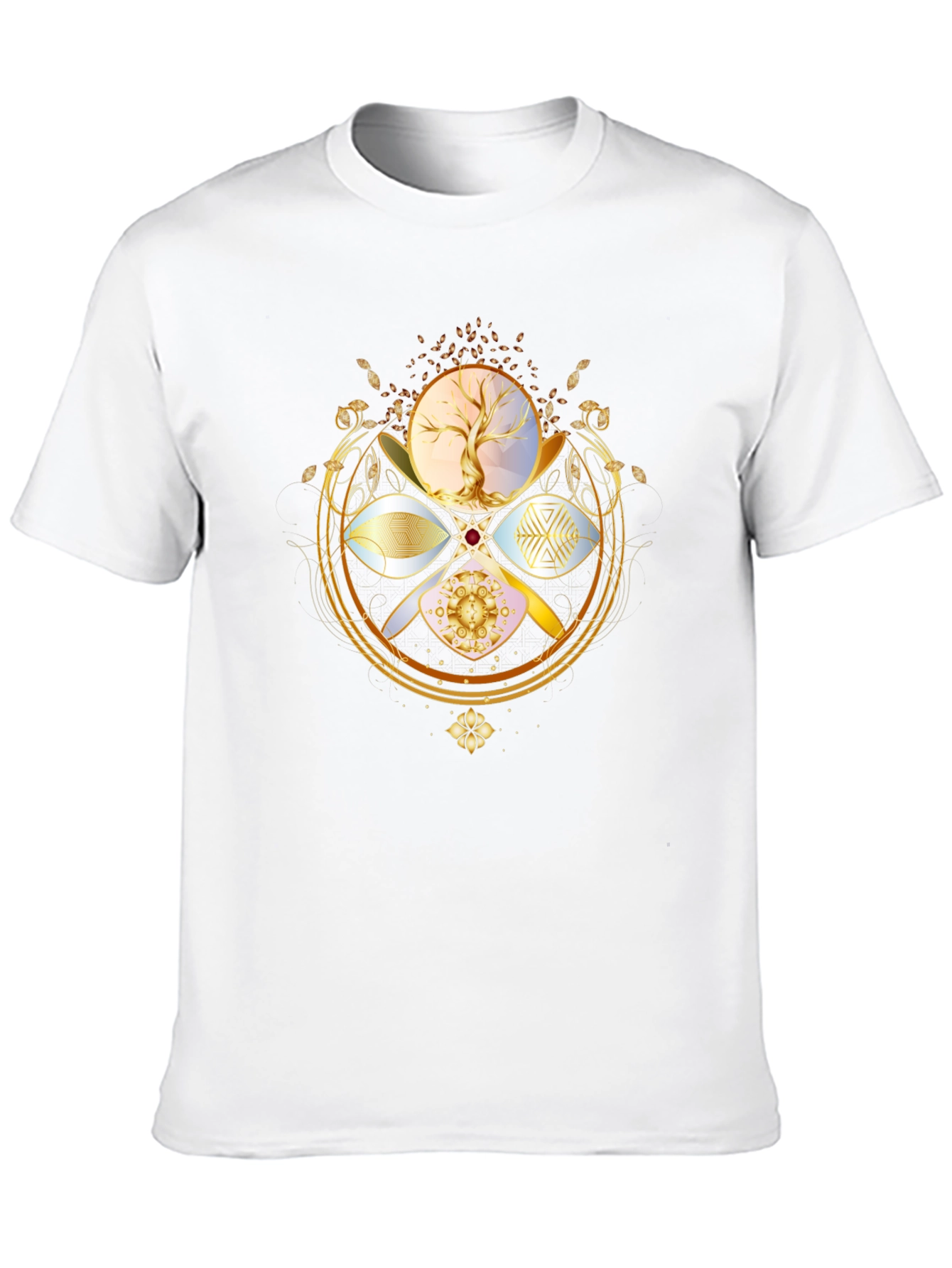 Black Esoteric Tree of Life Graphic Tee - Black view 10