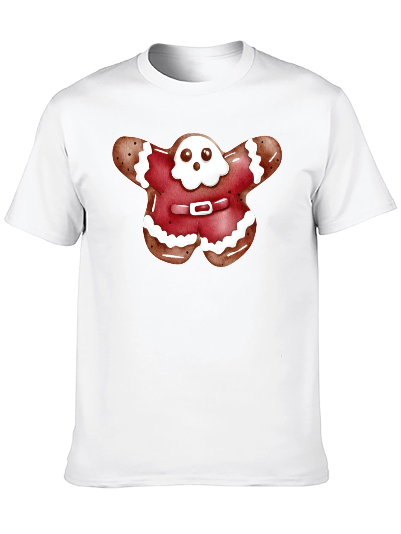 Black Gingerbread Ghost T-Shirt view 10