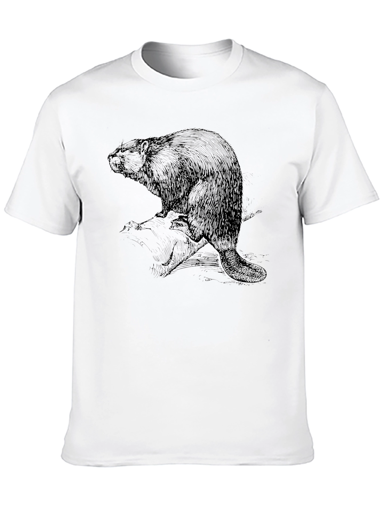 Black Beaver Graphic Tee - Black Cotton Blend view 10