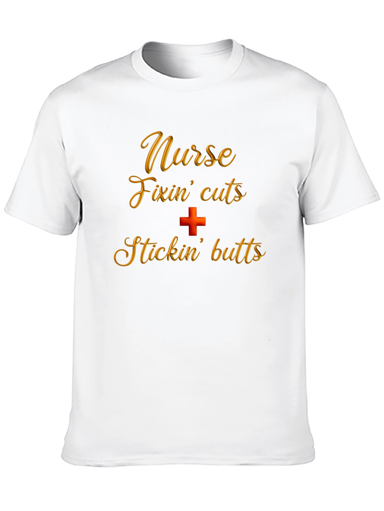 Black Nurse Fixin' Cuts & Stickin' Butts T-Shirt view 10
