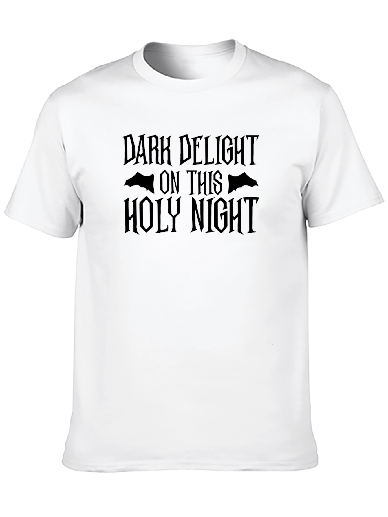 Black Dark Delight Holy Night Graphic T-Shirt view 10