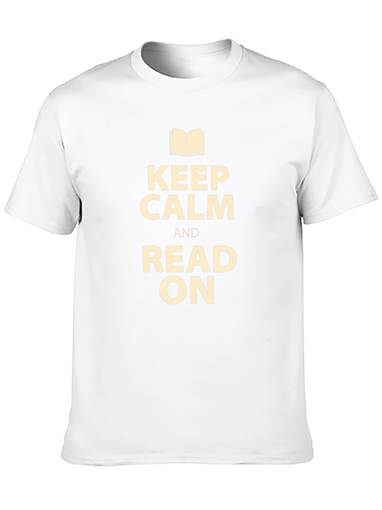 Black Keep Calm and Read On Black T-Shirt view 10