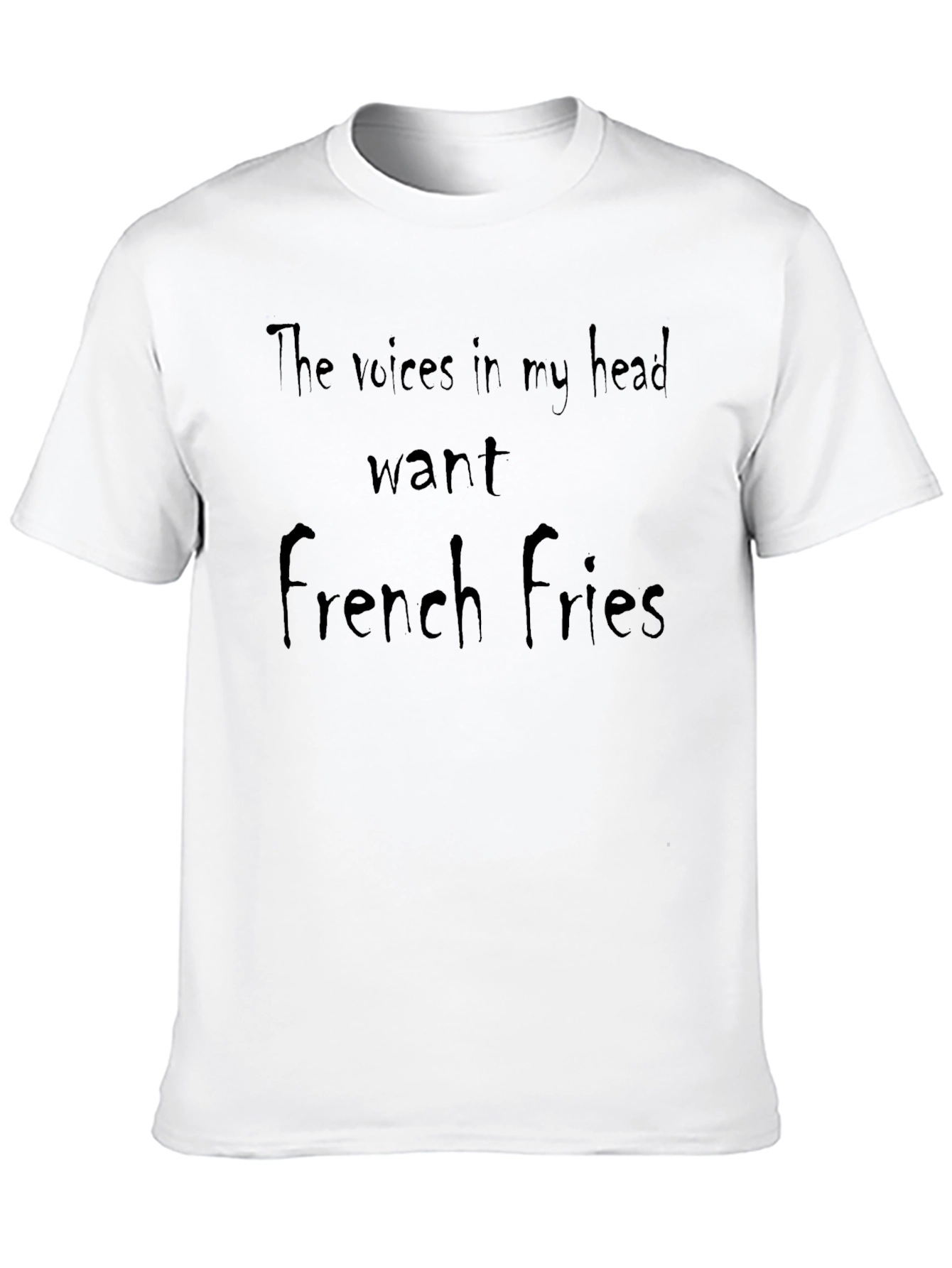 Black French Fries Mind Funny Graphic Tee view 10