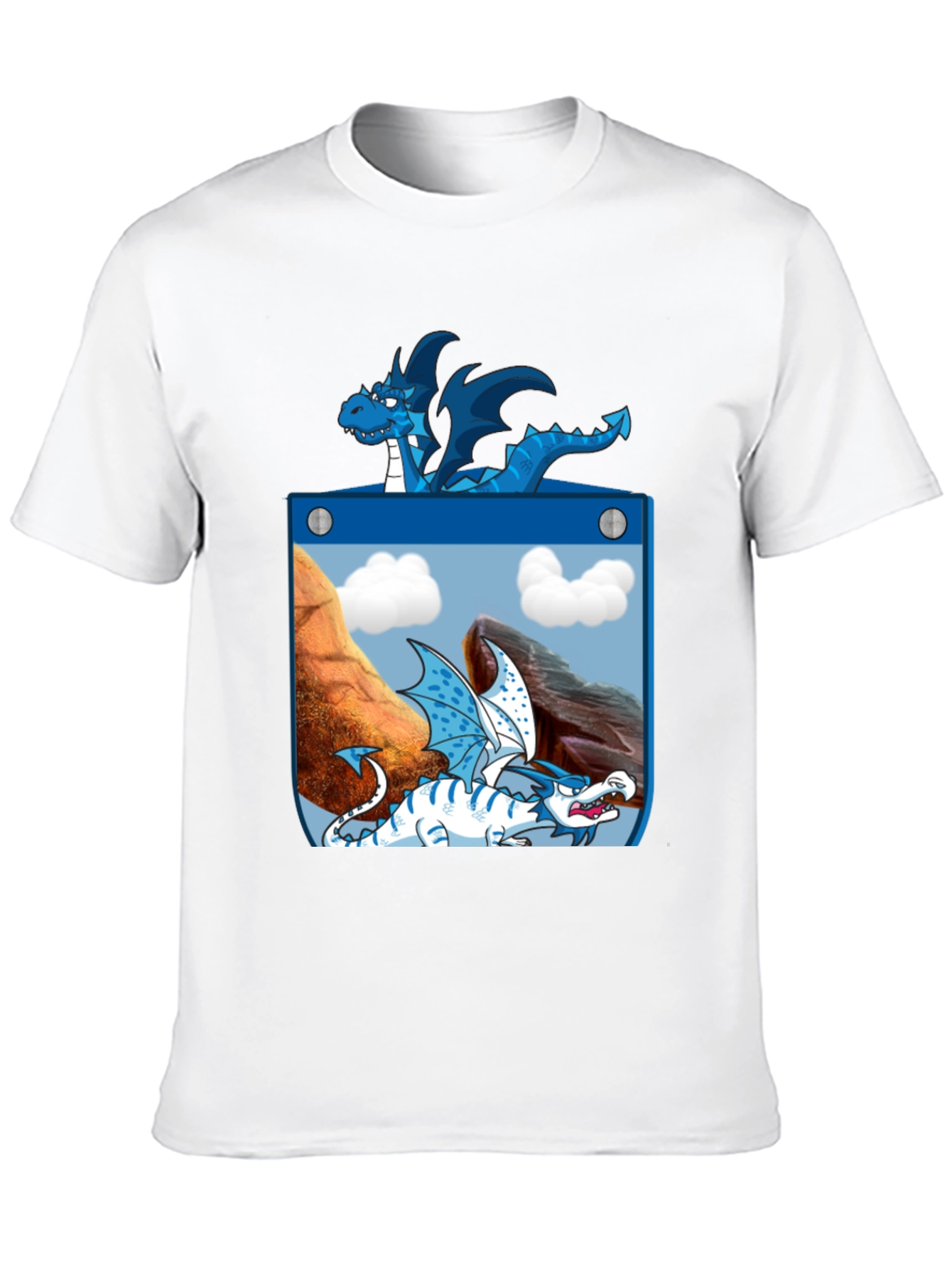 Black Dragon Pocket Graphic Tee - Fantasy Creature Design view 10