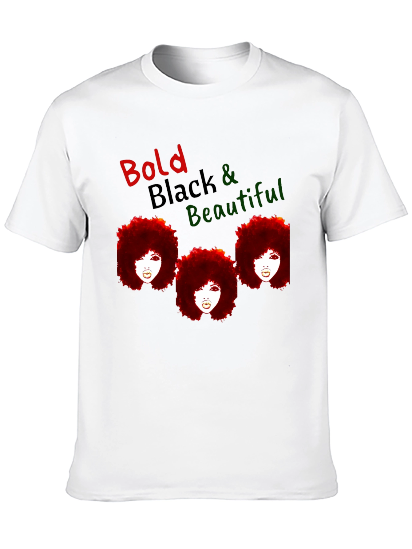 Black Bold Black & Beautiful Graphic T-Shirt view 10