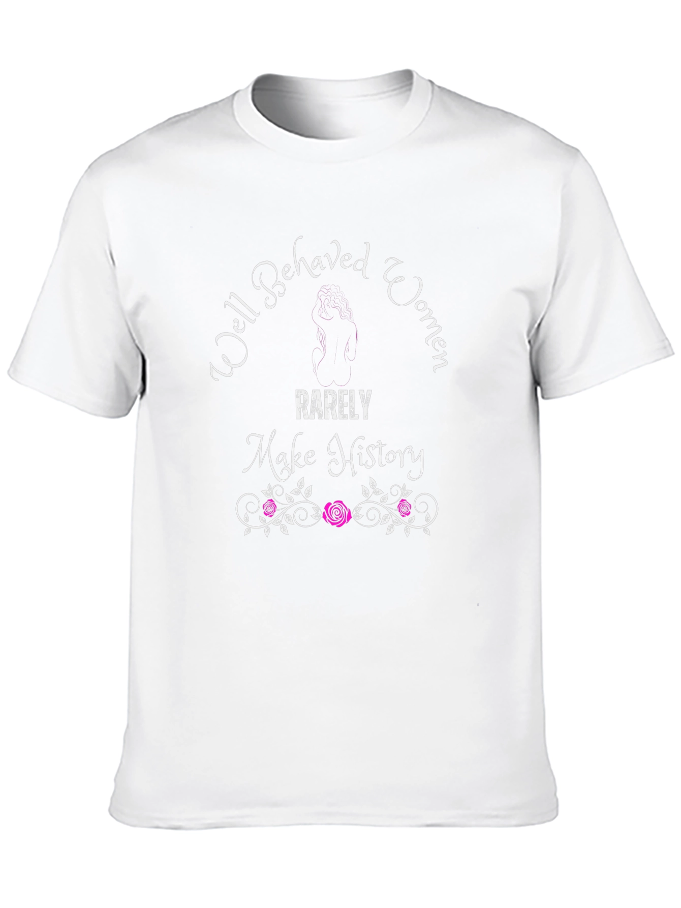 Black Well Behaved Women History T-Shirt view 10