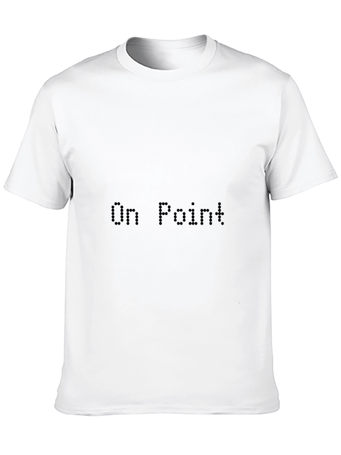 Black On Point Pixel Tee - Classic Black Graphic T-Shirt view 10