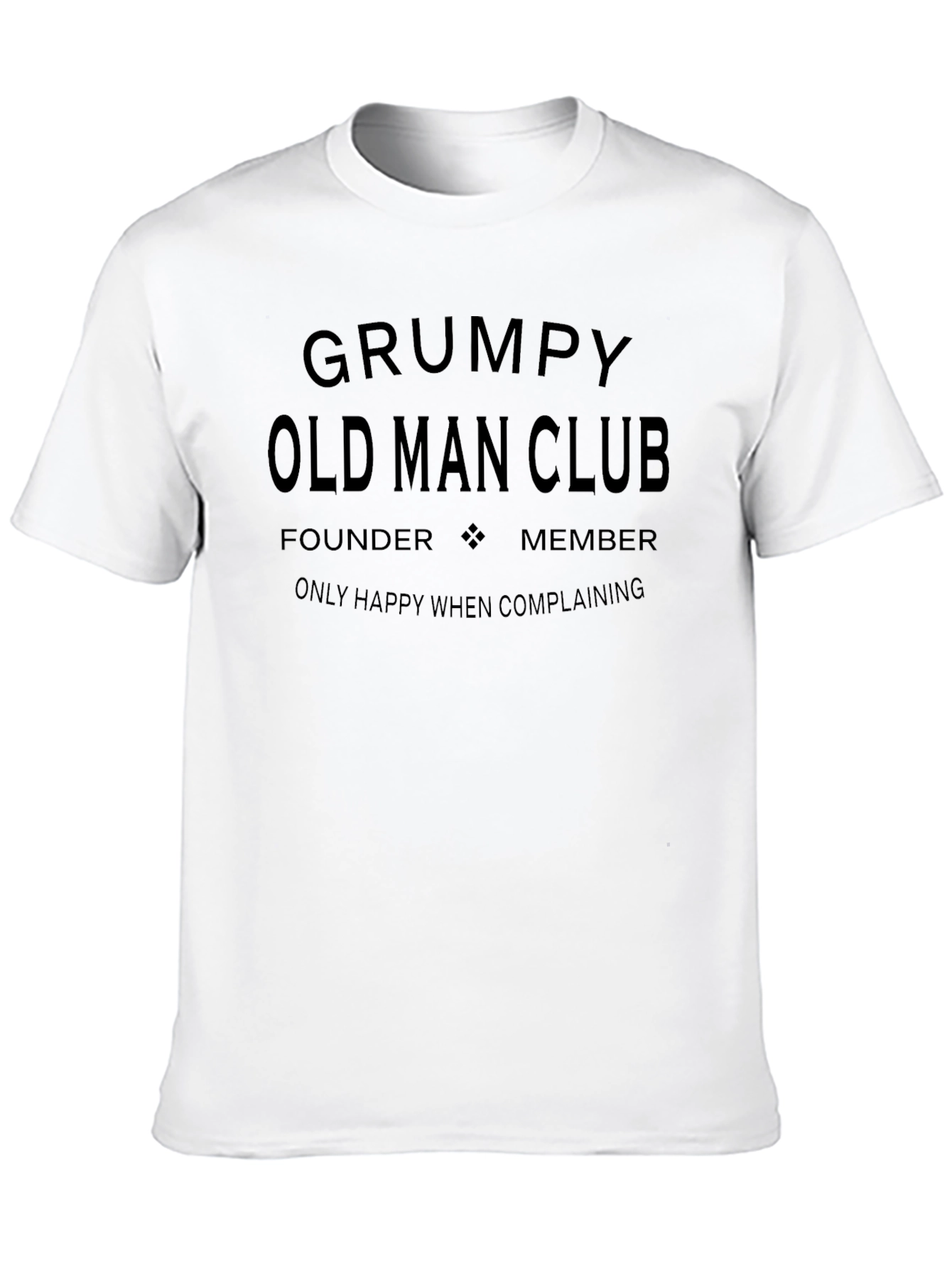 Black Grumpy Old Man Club Tee - Funny Sarcastic Humor view 10