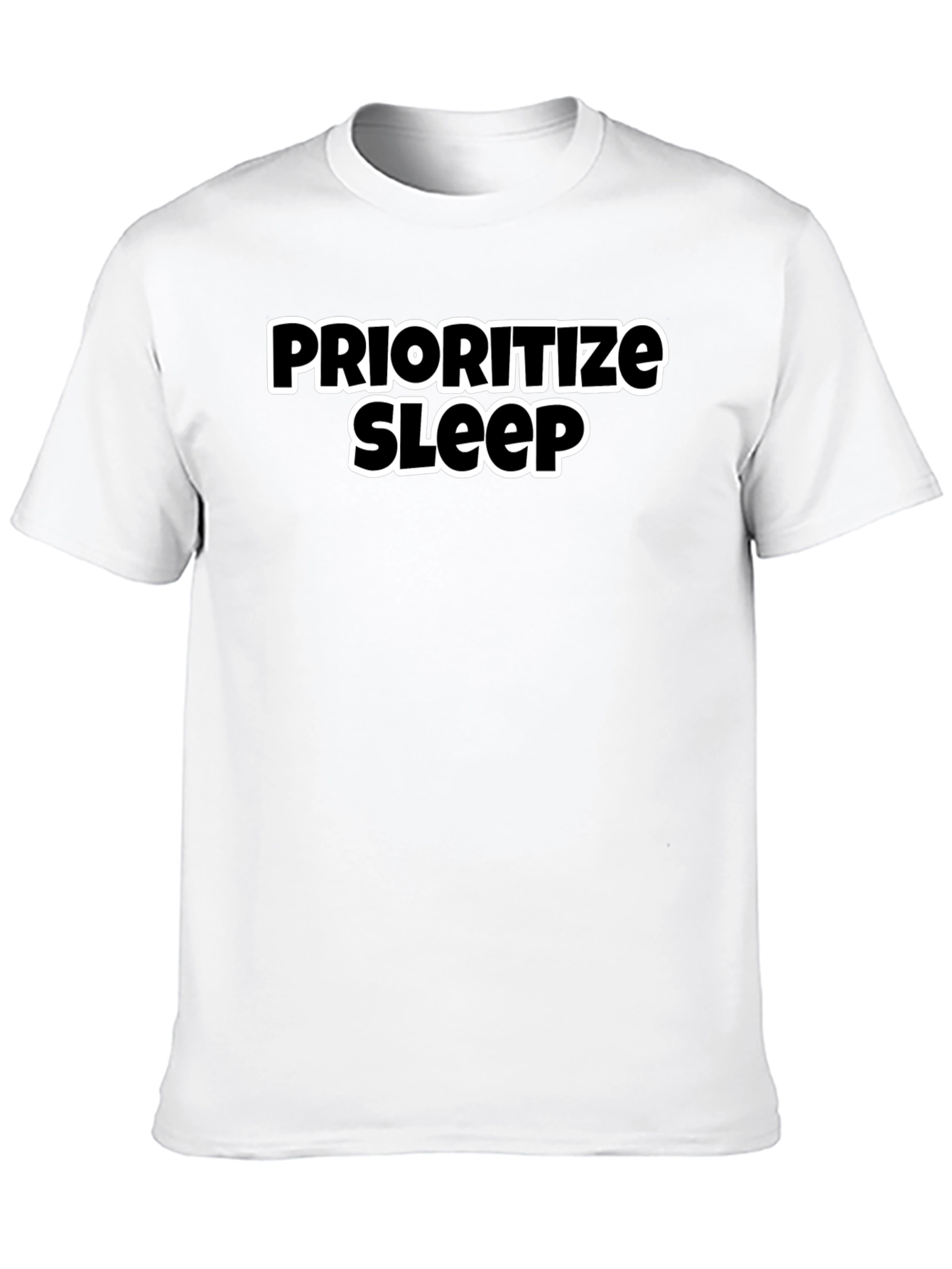 Black Prioritize Sleep Black Graphic Tee view 10