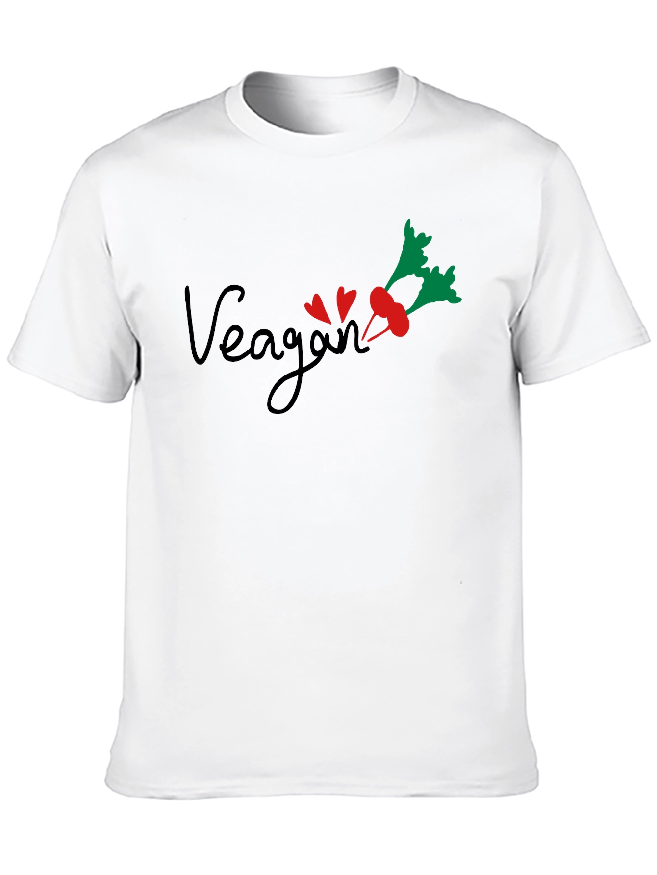 Vegan Beet Heart Graphic Tee - 10