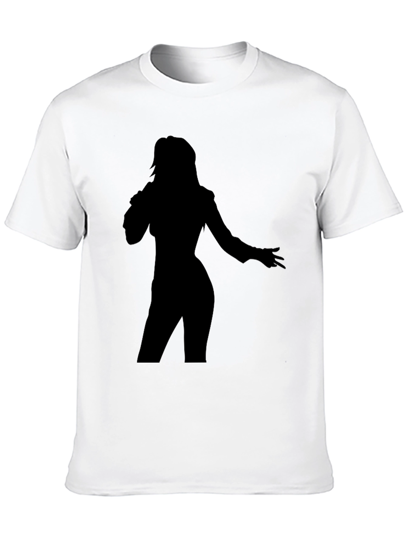 Black Silhouette Singer Graphic Tee view 10