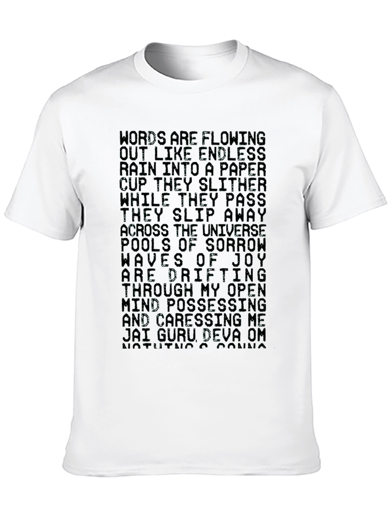 Black Poetic Statement Graphic Tee view 10