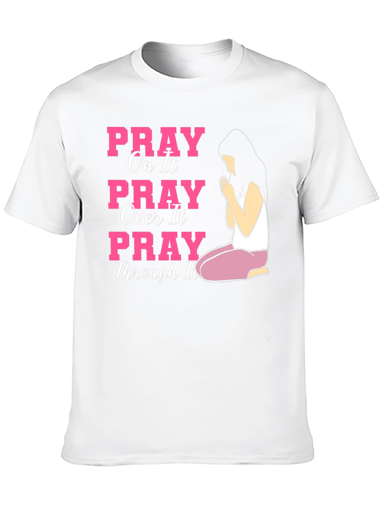 Black Pray On It Graphic Tee view 10