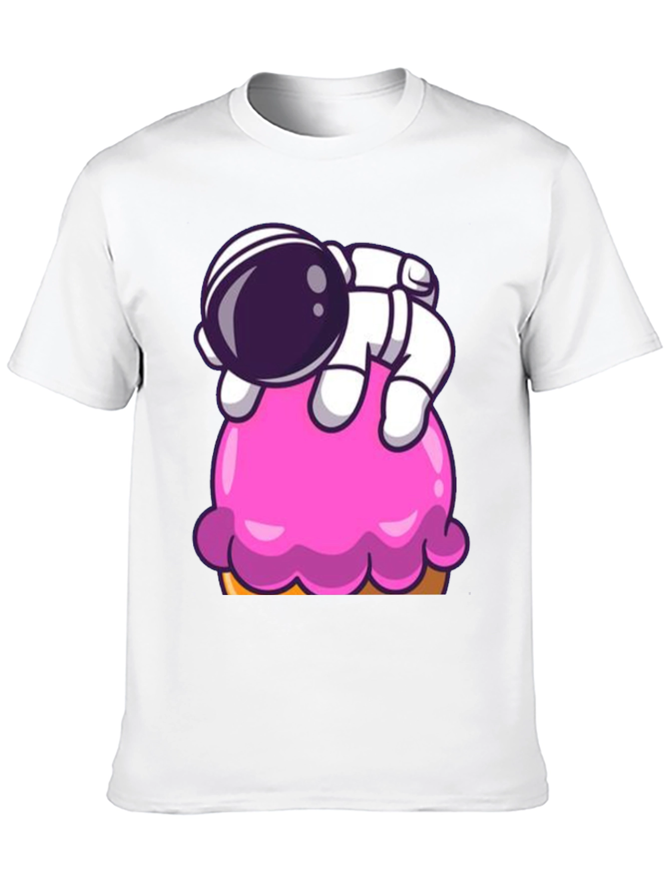 Black Astronaut Ice Cream Graphic Tee view 10